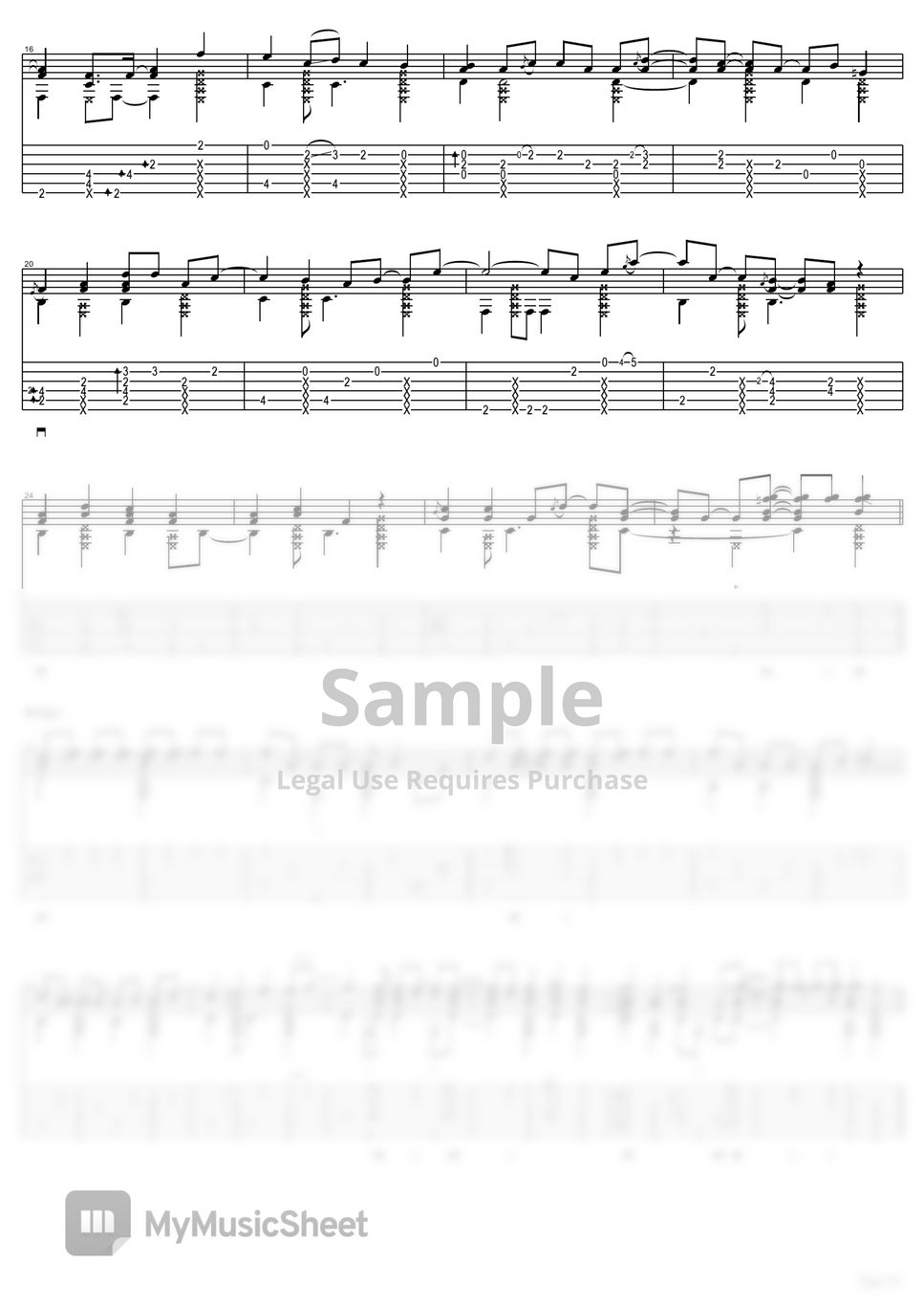 Hikaru Nara (Your Lie In April OP) by Goose House TABs Sheets