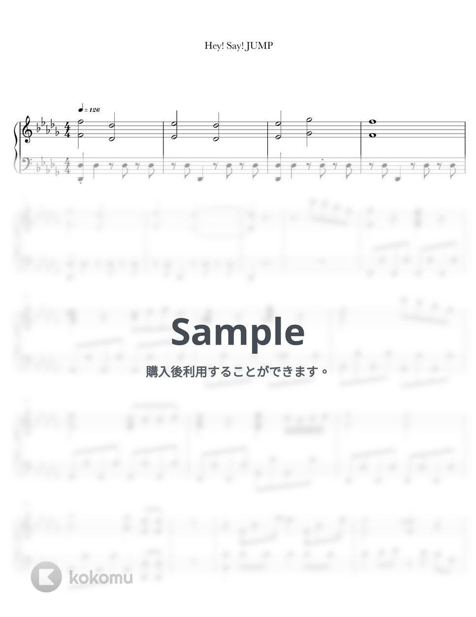 Hey! Say! JUMP - パレードが始まる (ピアノ / 弾き語り / ソロ / ジャニーズ / J-POP / Hey! Say! JUMP / 平成ジャンプ) by anytimepiano