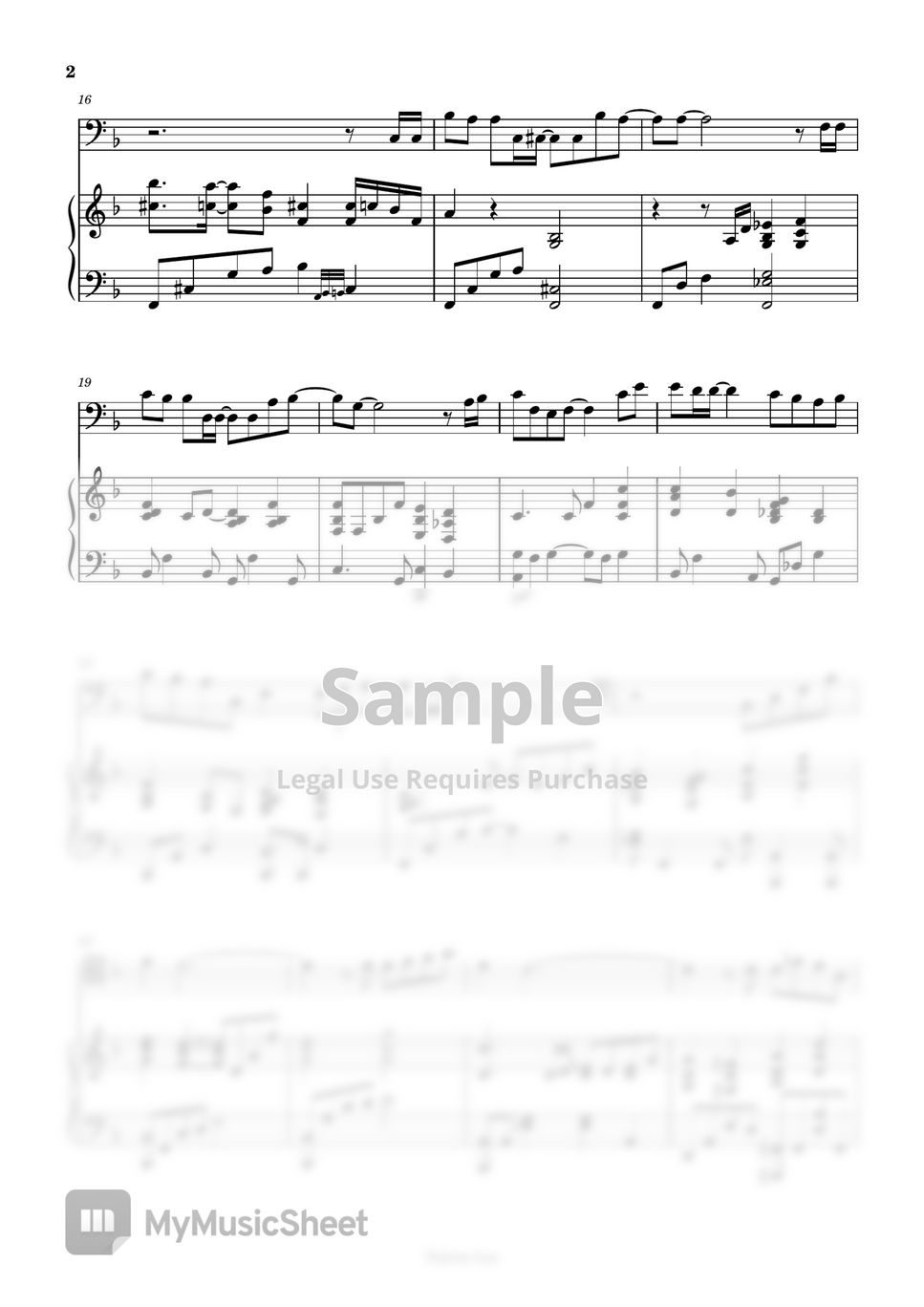 Shin Sang Woo - The Grace of God (Cello and Piano) Sheets by Yulrim Lee