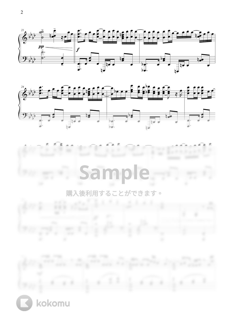 チェンソーマン - Deep down (第９話 ED) by THIS IS PIANO