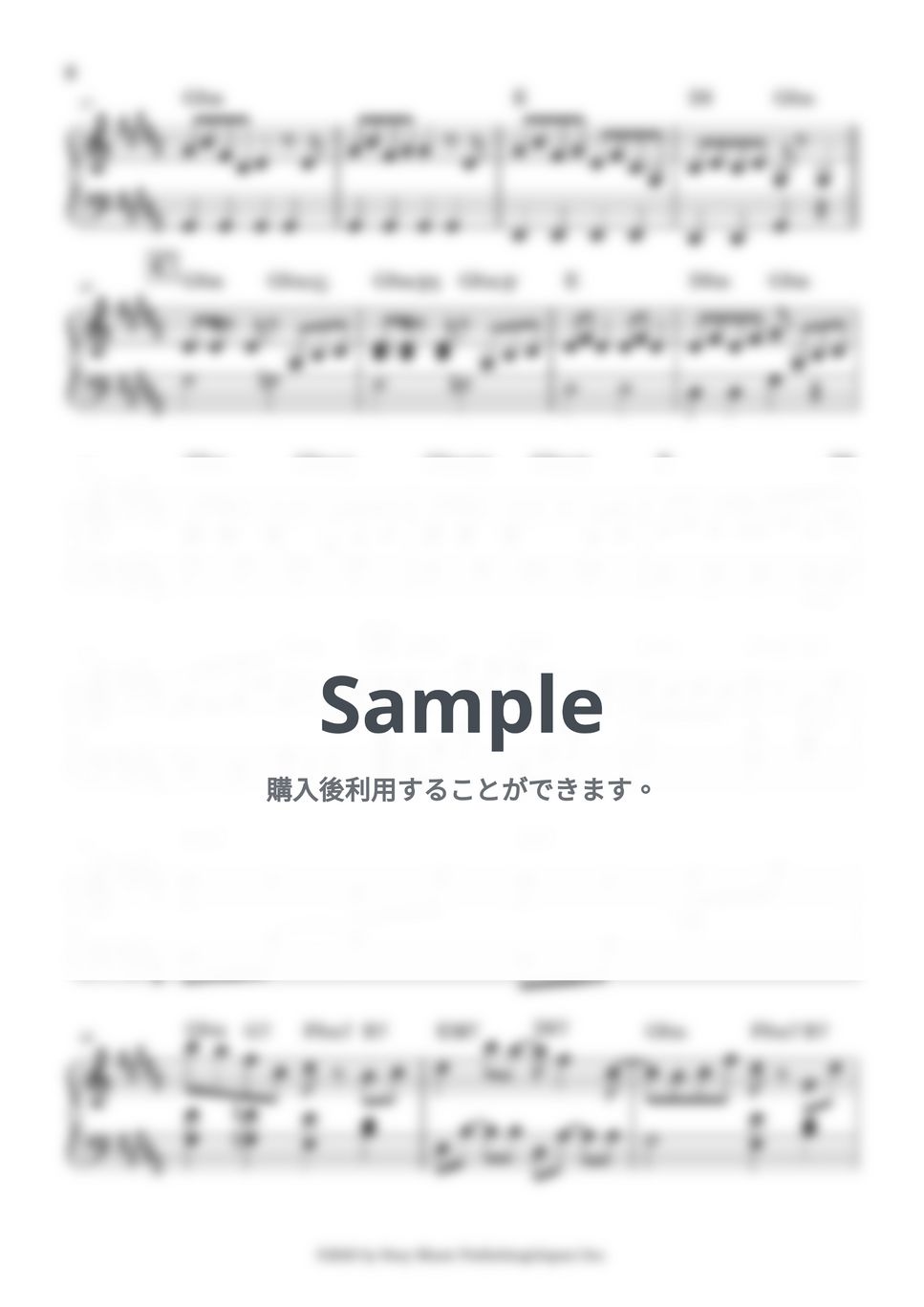 YOASOBI - アイドル　パッとかっこいい１分半アレンジ/中上級 (ピアノソロ/ショートバージョン) by こうだかおる