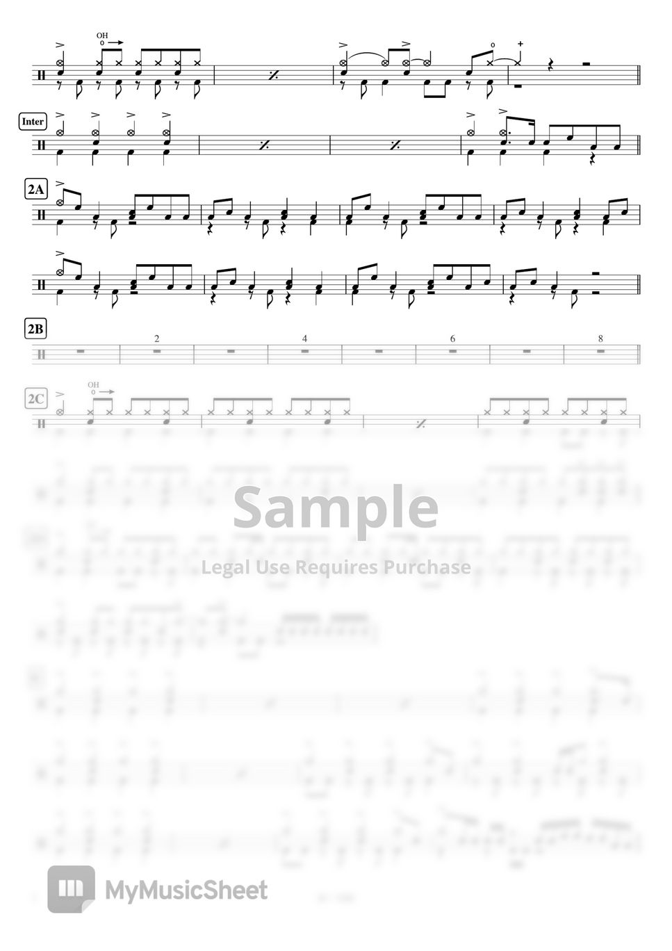 MAN WITH A MISSION × milet - 絆ノ奇跡 (アニメ「鬼滅の刃」刀鍛冶の里編OP主題歌 ) by Cookai's J-pop Drum sheet music!!!