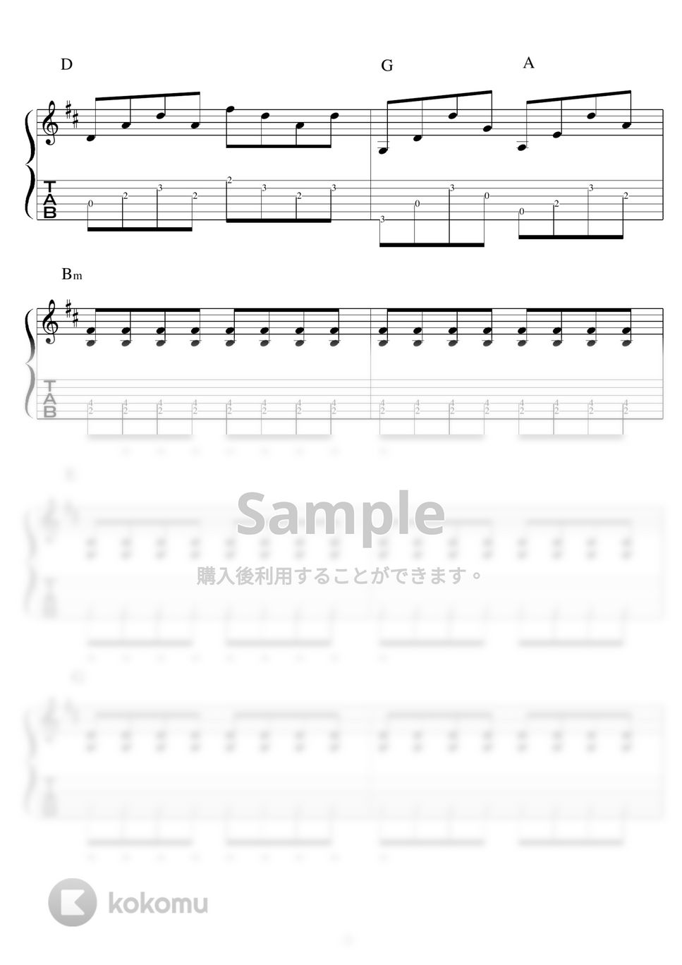 Hi-STANDARD - Brand New Sunset ギター演奏動画付TAB譜 by バイトーン音楽教室