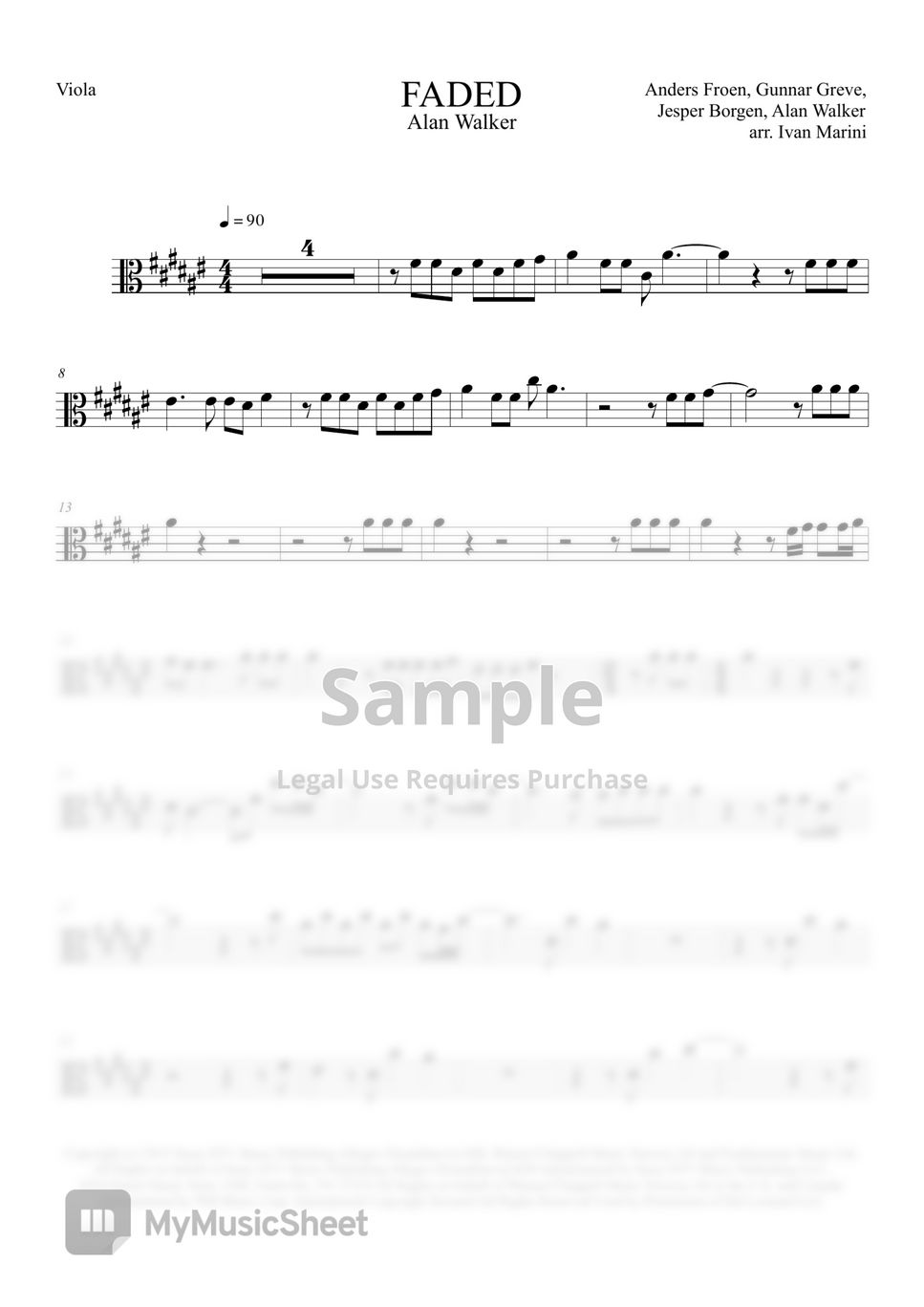 Alan Walker Faded Sheets by Ivan Marini