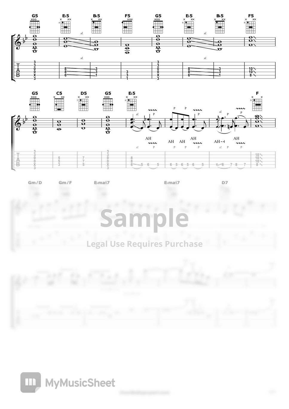 Scorpions - Still Loving You (for one guitar) 楽譜 by