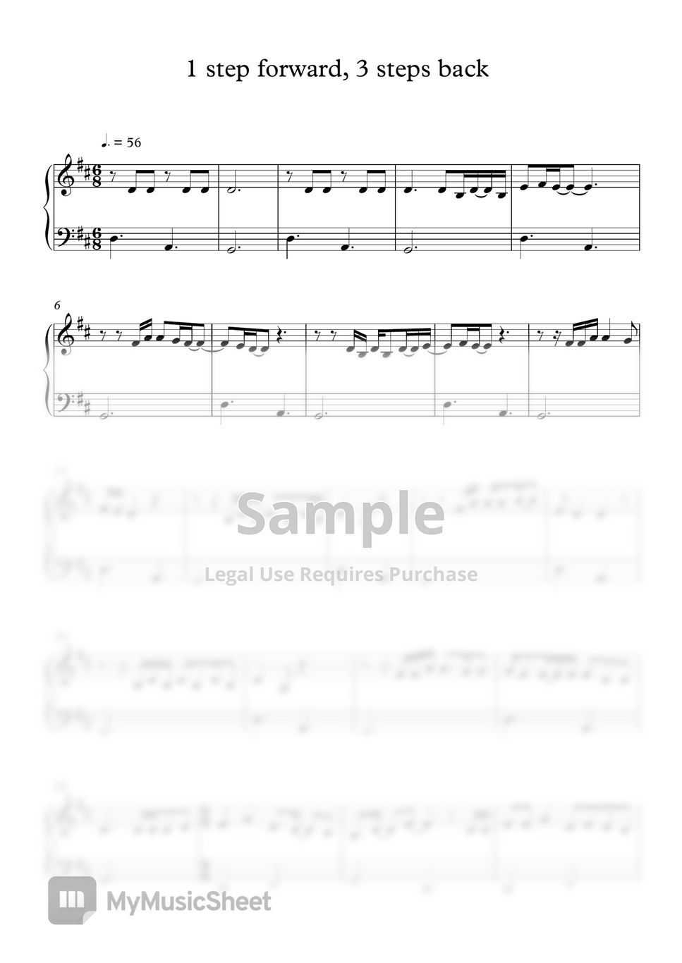 Olivia rodrigo 1 step forward 3 steps back easy by sloweasypiano