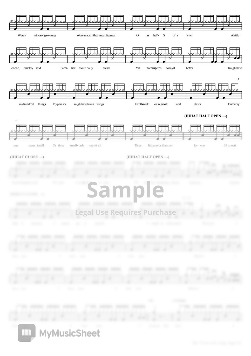 The I Love You Song Sheet Music Free