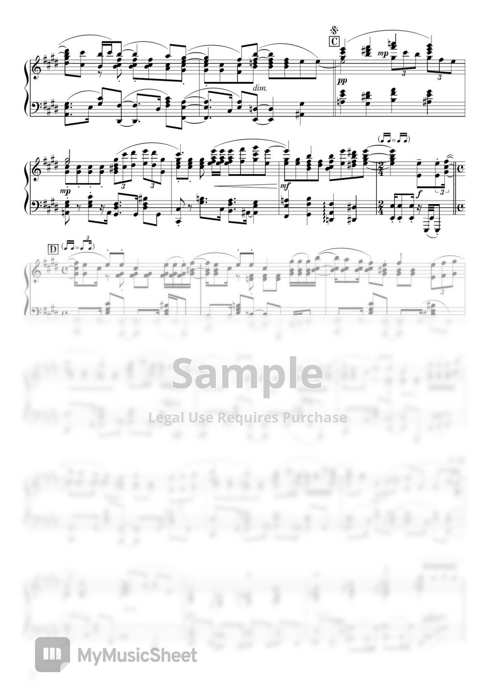 Comedy (Kigeki) Sax/Piano - Spy X Family ED1 Sheet music for Piano,  Saxophone alto (Mixed Duet)