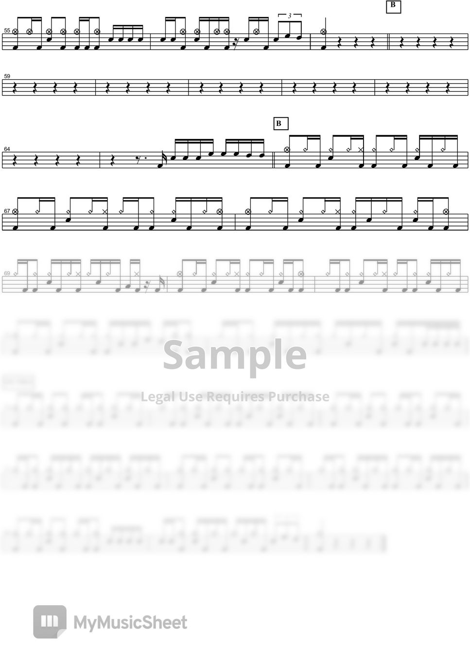 My Sacrifice (Drum transcription) - Download Sheet Music PDF file