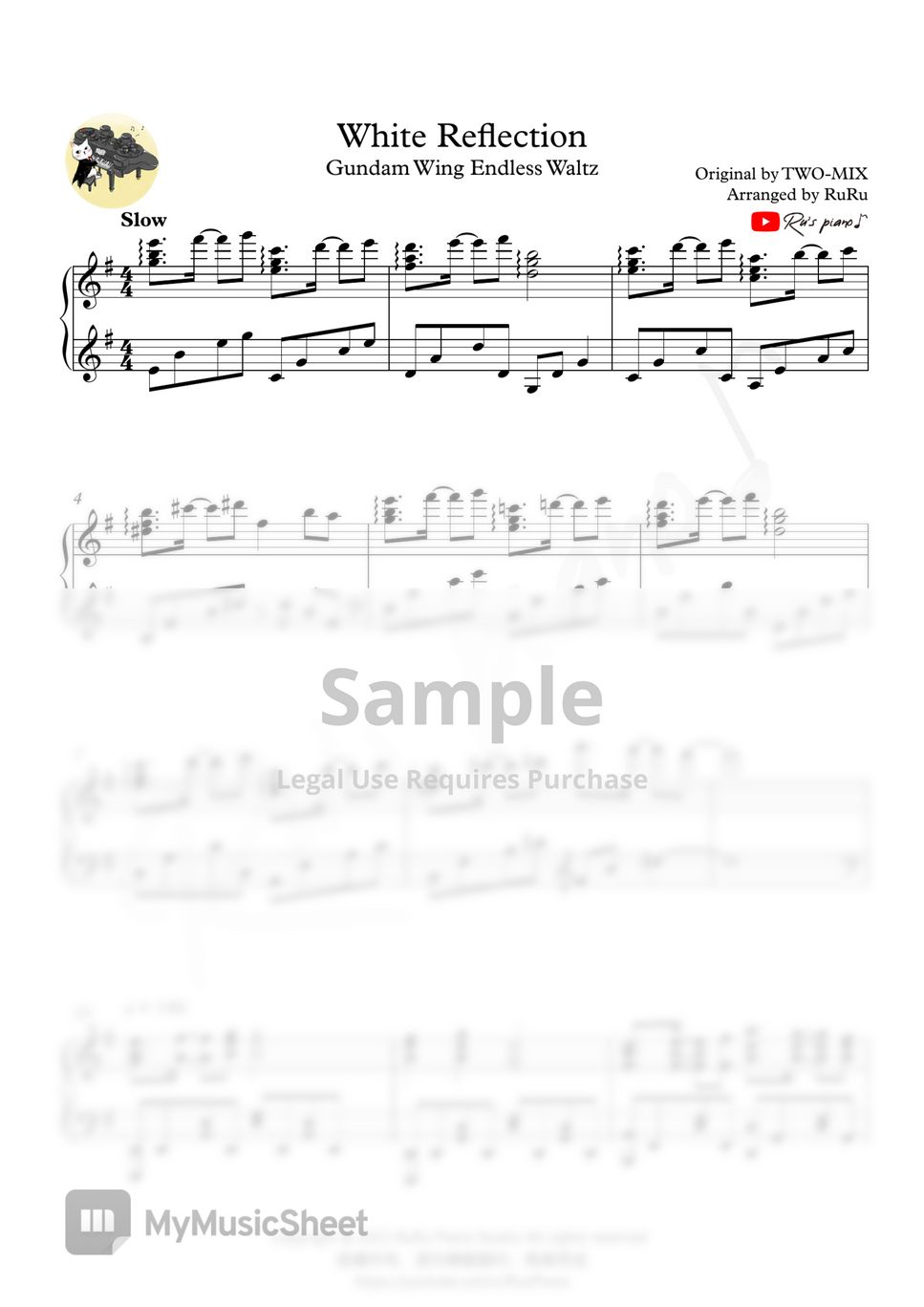Gundam Wing Endless Waltz Theme - White Reflection (2022 ver.) by Ru's Piano