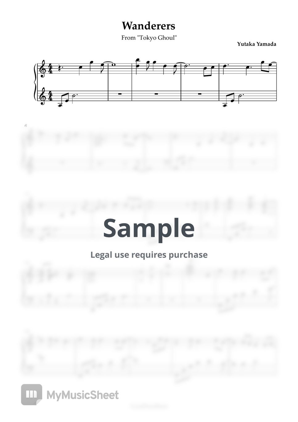 Yutaka Yamada - Wanderers (From „Tokyo Ghoul“) by LucasPianoRoom