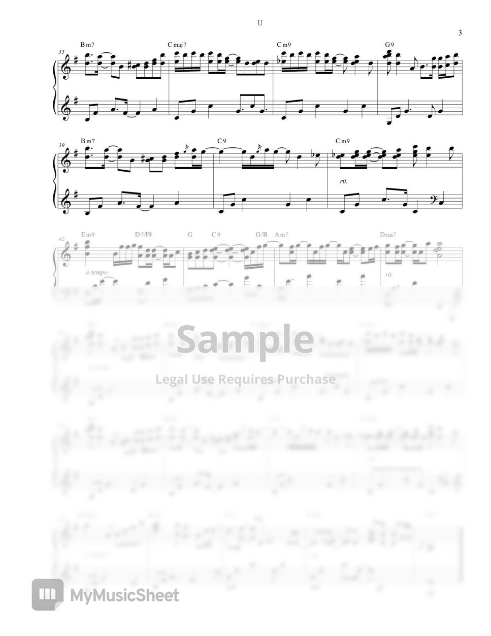 BAEKHYUN - U (Doom At Your Service OST) by Piano Hug