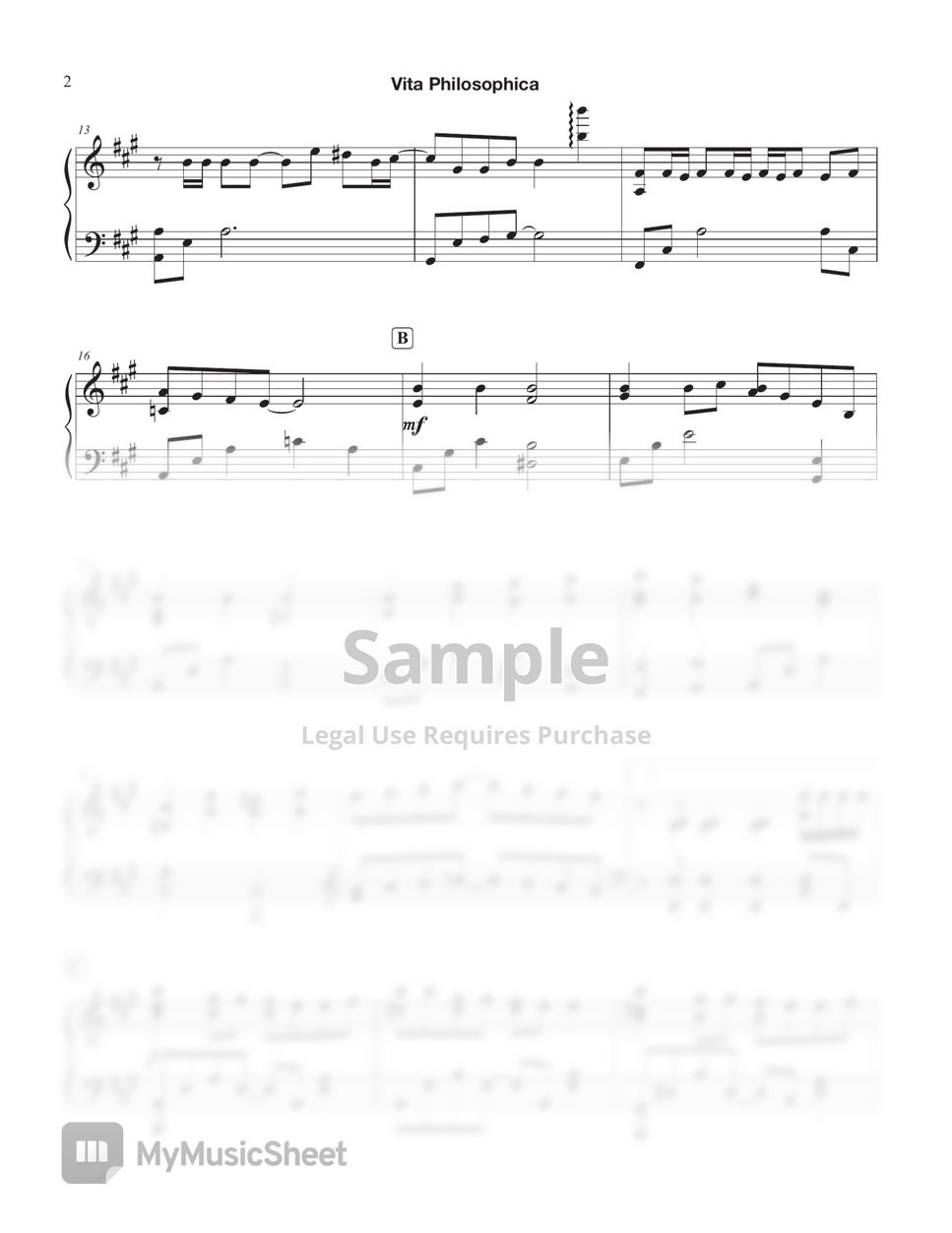 My Happy Marriage ED - Vita Philosophica (ヰタ・フィロソフィカ) Sheets by Tully Piano