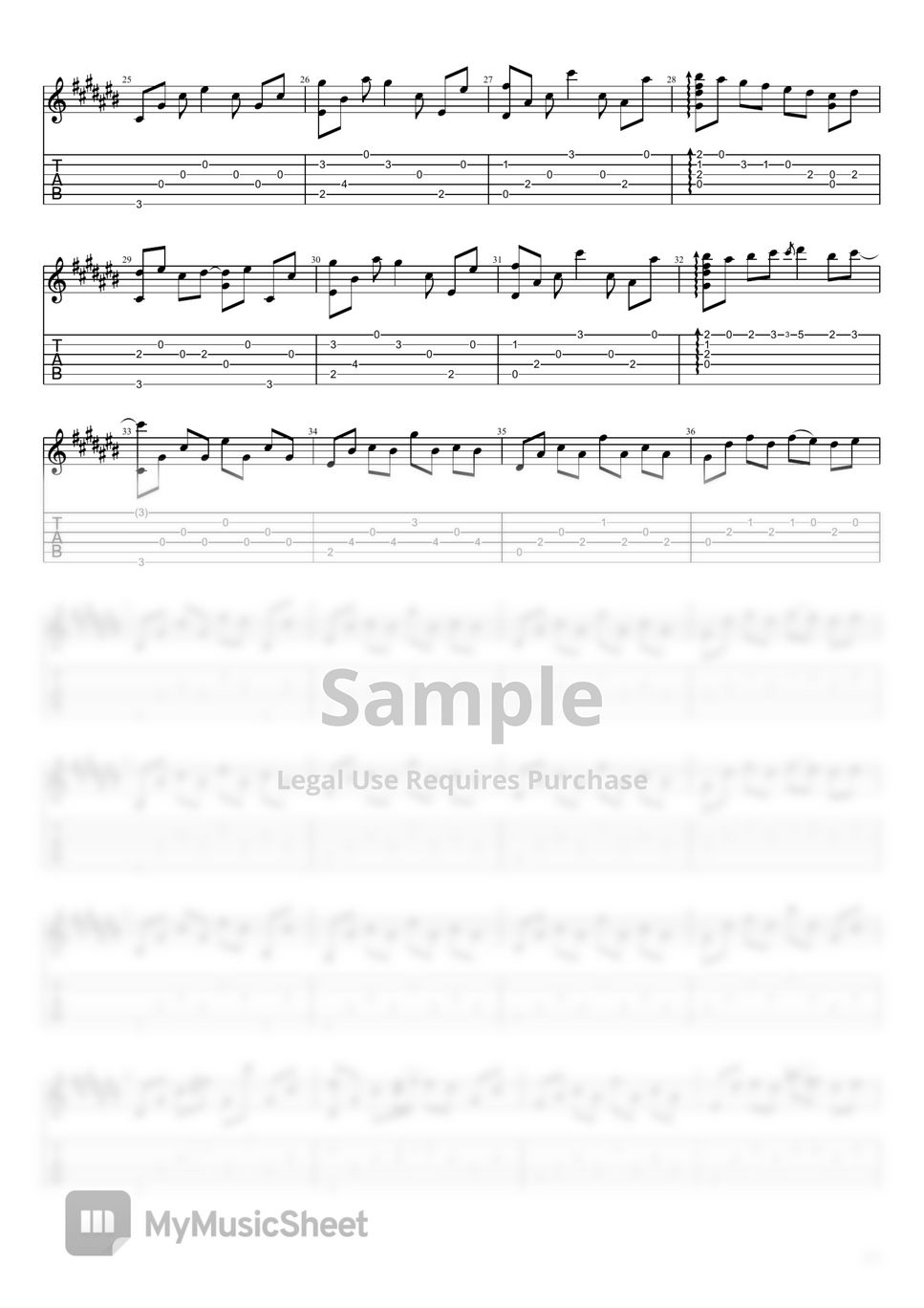 Passenger The Way That I Love You (Fingerstyle Guitar Transcription