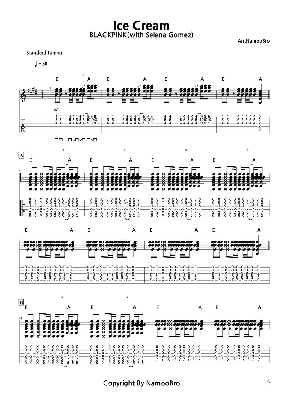 BLACKPINK(블랙핑크) Ice cream Sheet by NamooBro