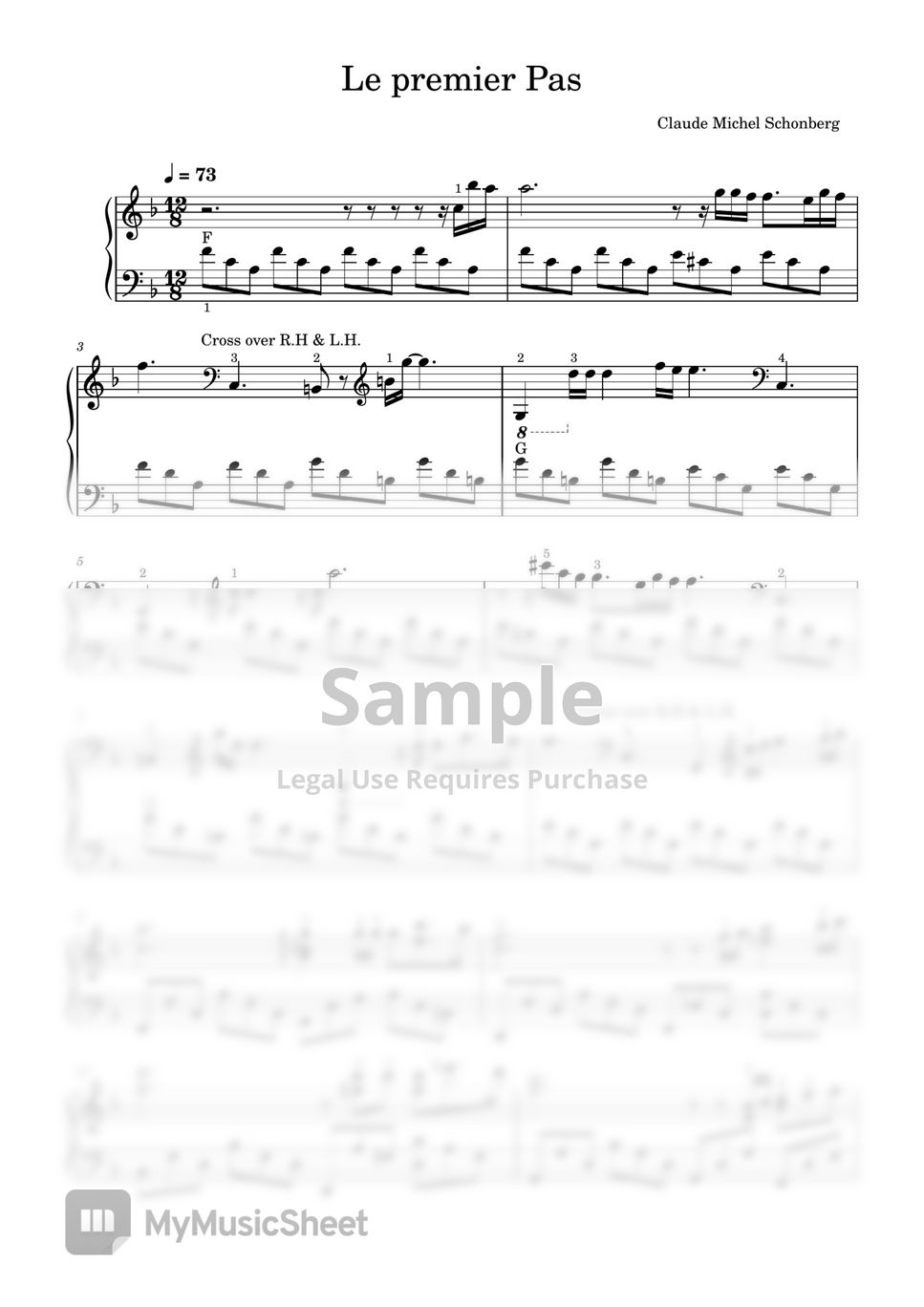 claude-michel-schonberg-le-premier-pas-sheets-by-sangheart-play