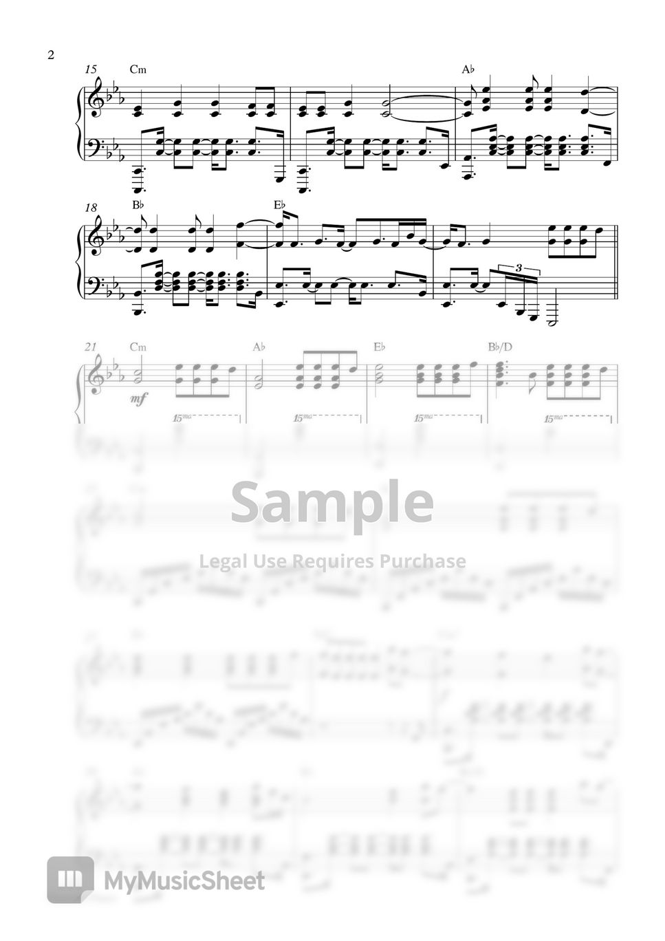 Imagine Dragons - Bad Liar (Piano Sheet) by Pianella Piano