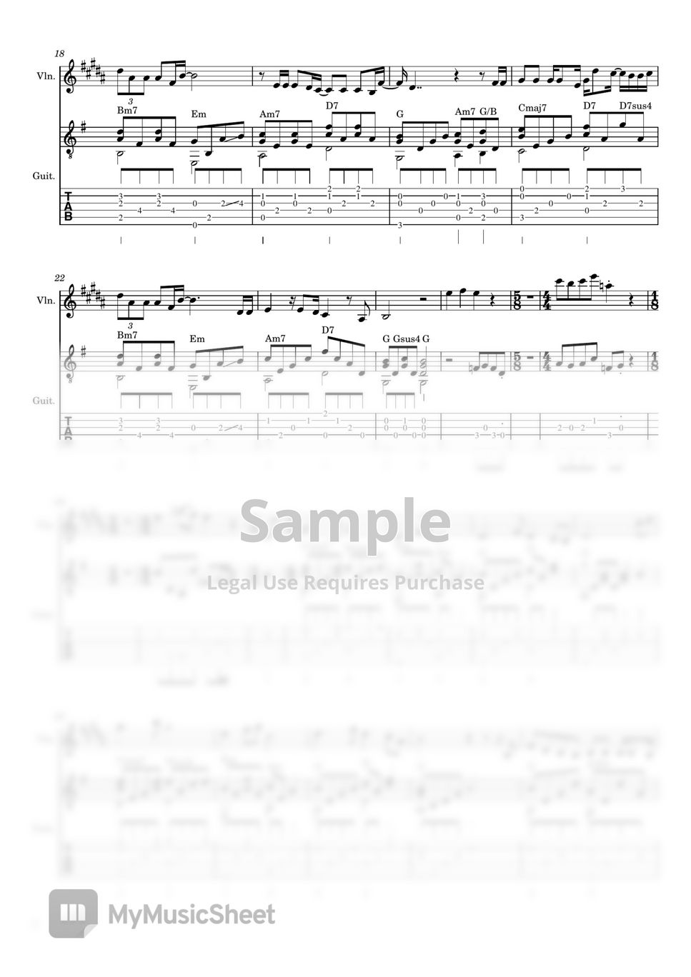 馬頔 - 南山南 (Violin Guitar Duet) by Steven's Strings Studio