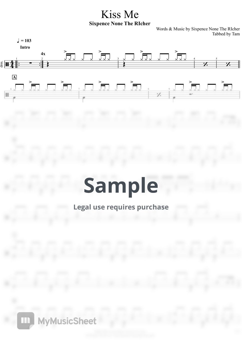 Sixpence None The RIcher Kiss Me (Sixpence None The RIcher Kiss Me