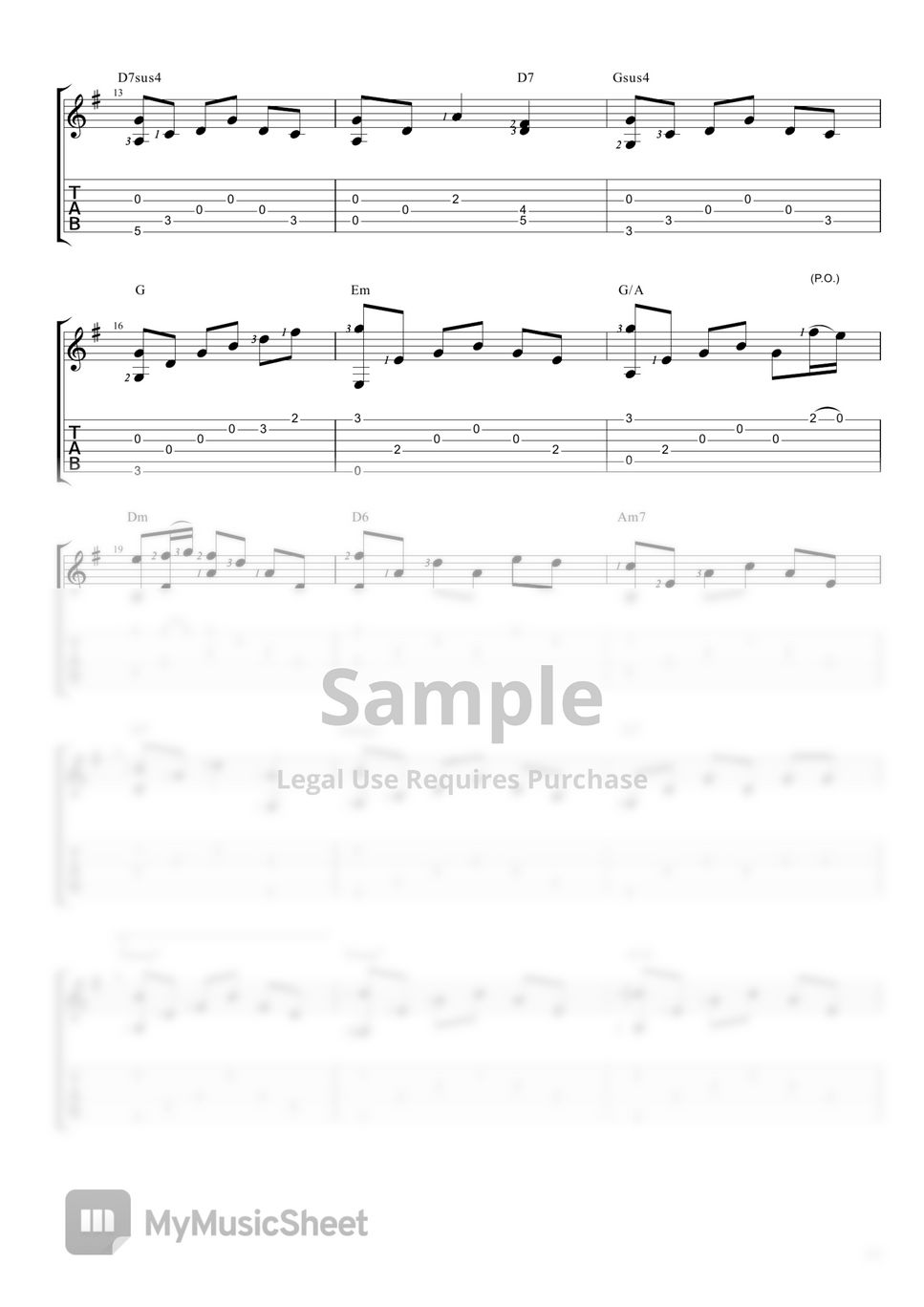 쉬운기타타브악보 - Cavatina (The Deer Hunter OST) / Easy Finger-style Guitar by Daniel K.