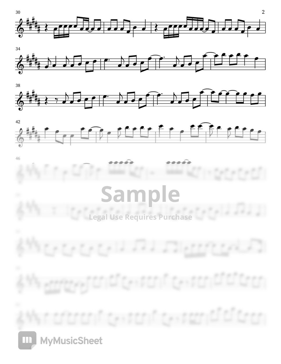 Twice scientist with youtube flute cover sheets by ys flute