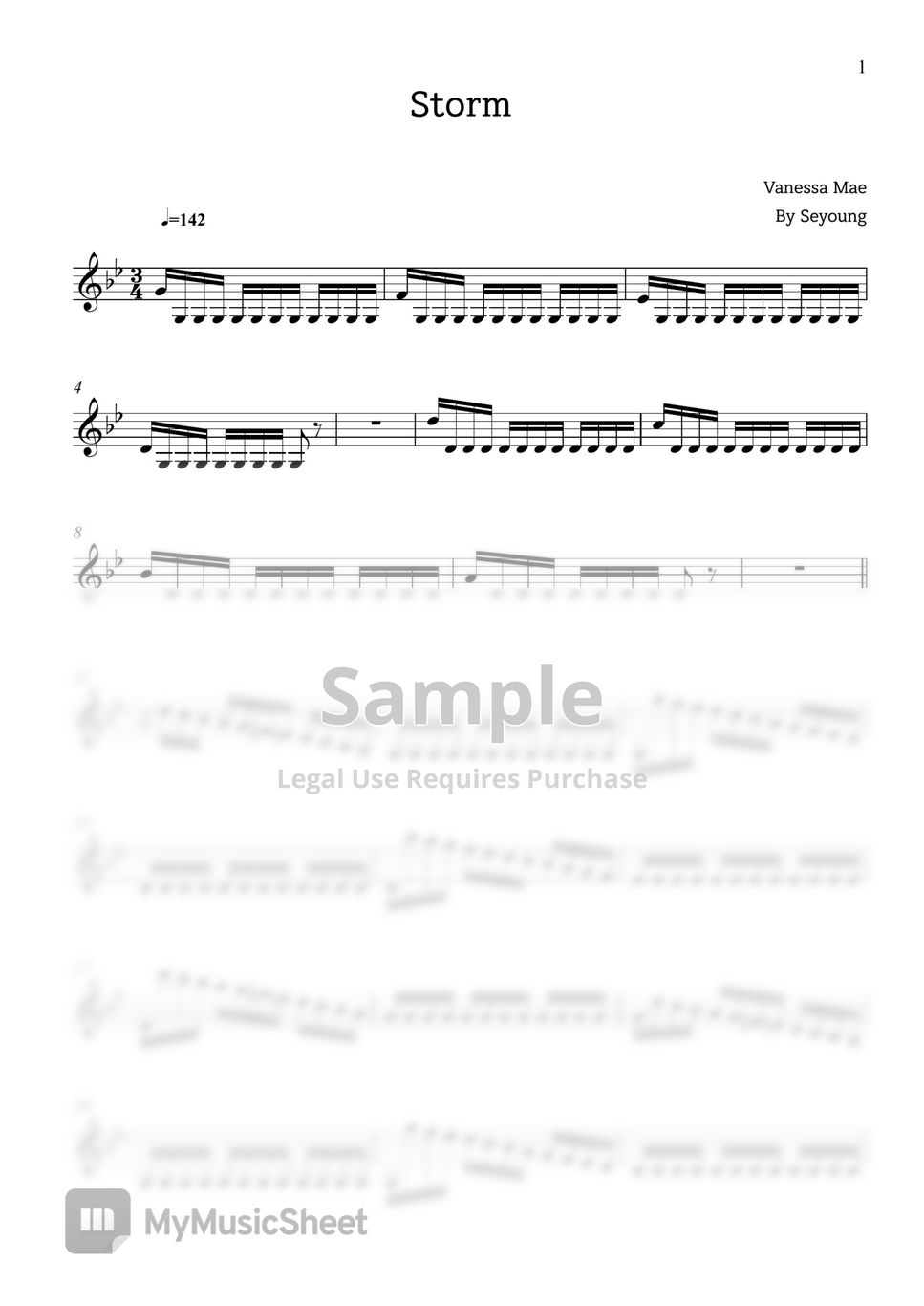 A. Vivaldi - Storm by Seyoung's Music Sheet