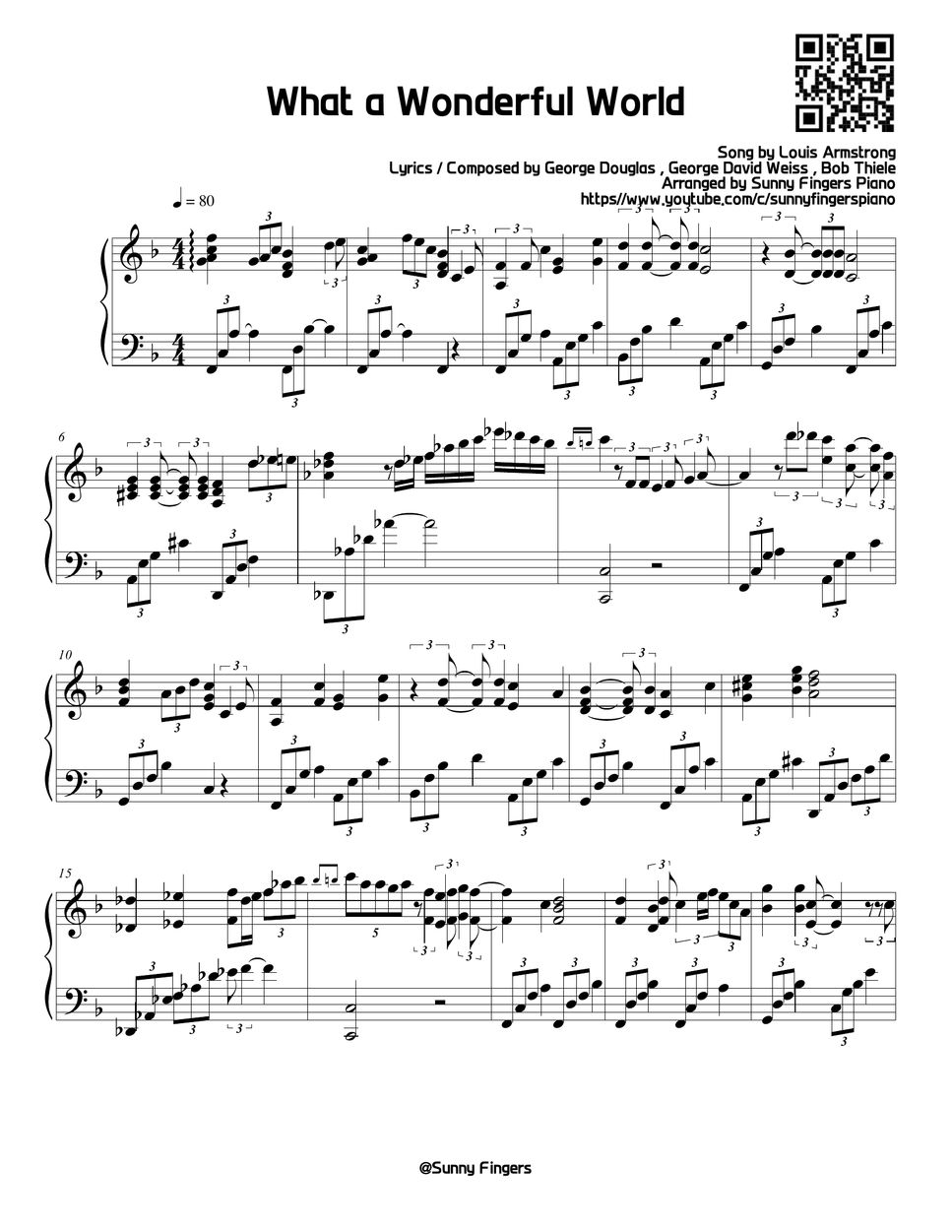 louis-armstrong-what-a-wonderful-world-sheet-by-sunny-fingers-piano