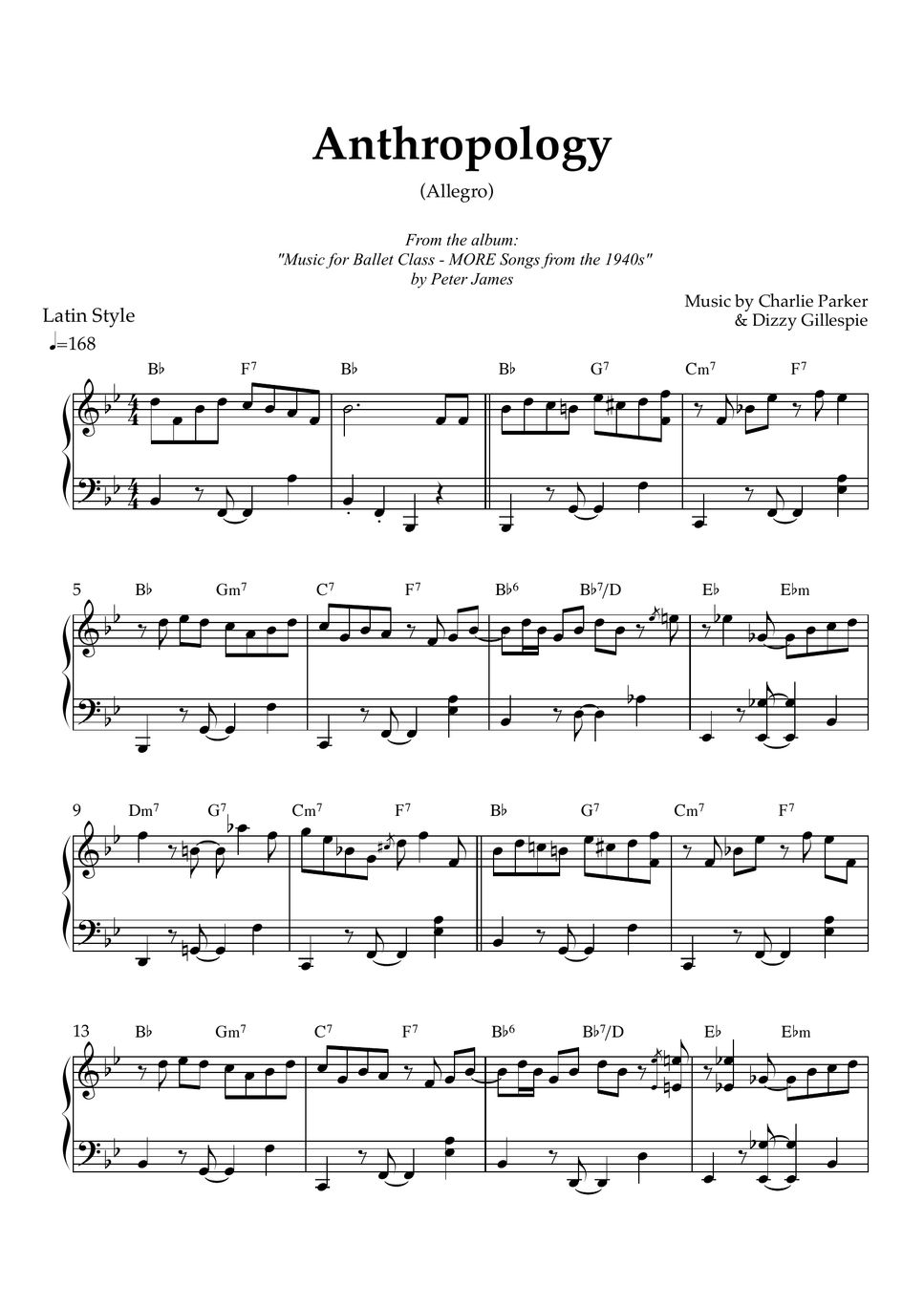 The Andrews Sisters Rum and CocaCola (Allegro) Sheet by Peter James