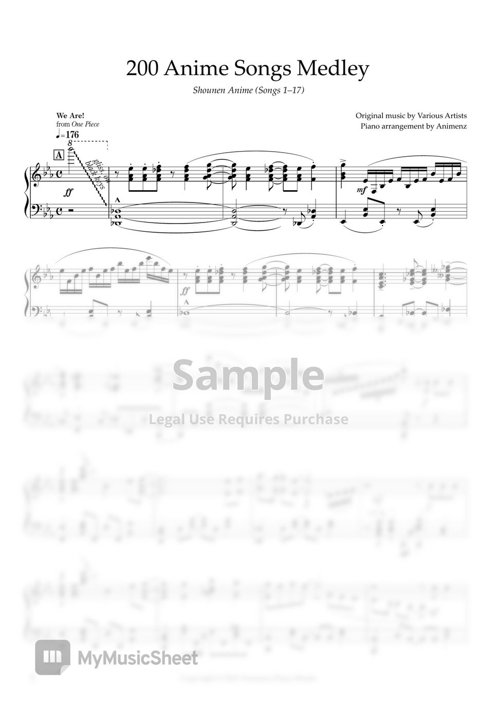 One Piece Ending 8 Sheet music for Flute (Solo)