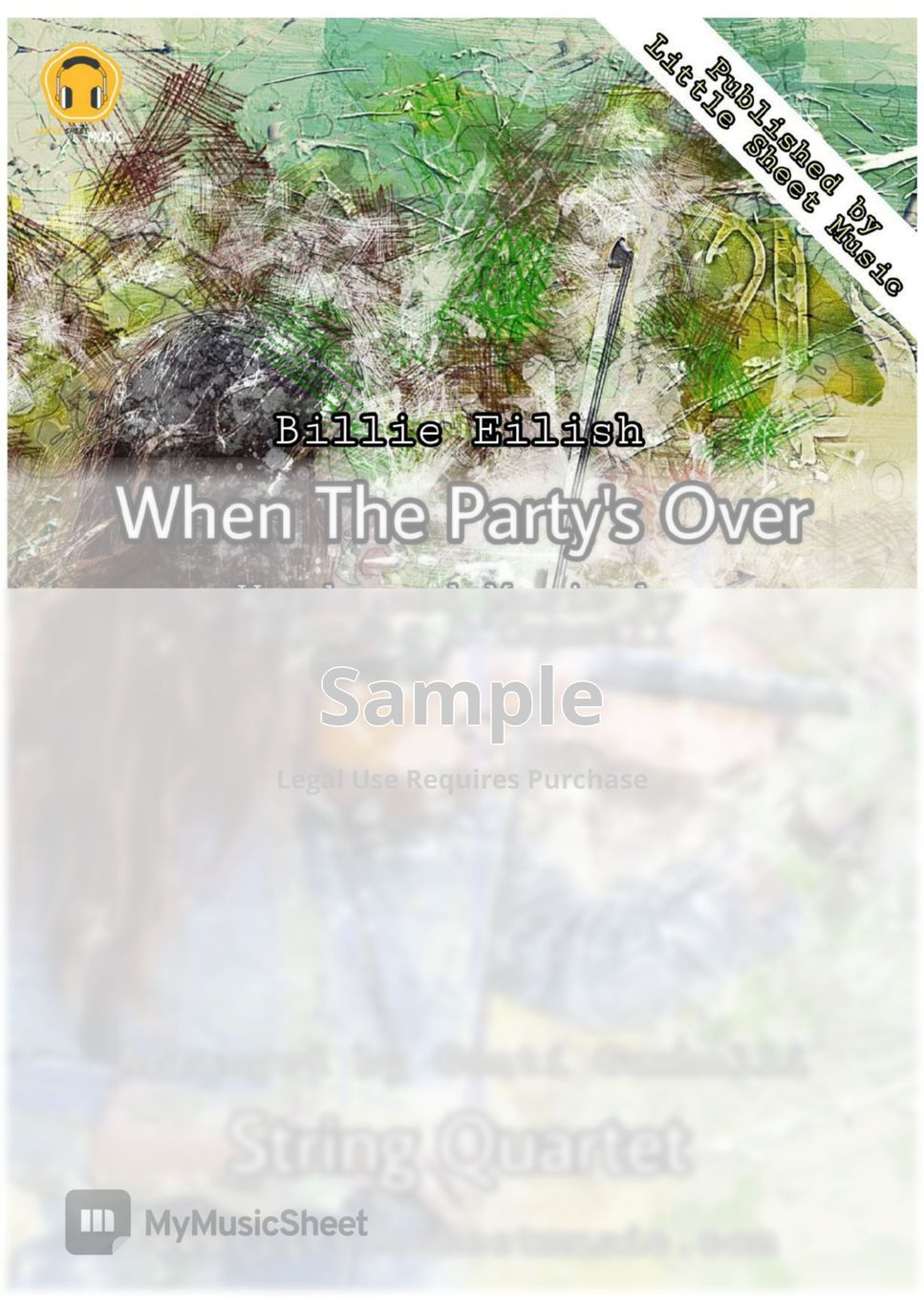 Billie Eilish - When The Party's Over (String Quartet) by Genti Guxholli