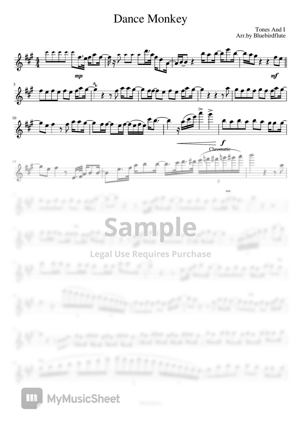 Dance Monkey VIOLIN Sheet music for Violin (Solo)