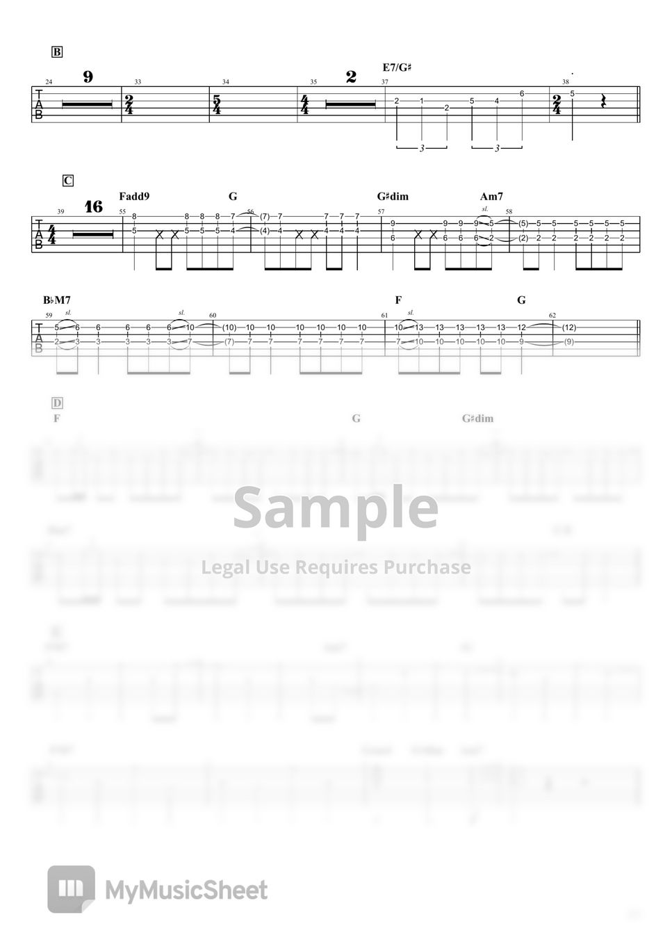 Eve - ぼくらの (ギターTAB譜 / 僕のヒーローアカデミア 6期 OP / Bokurano) by Yoppi