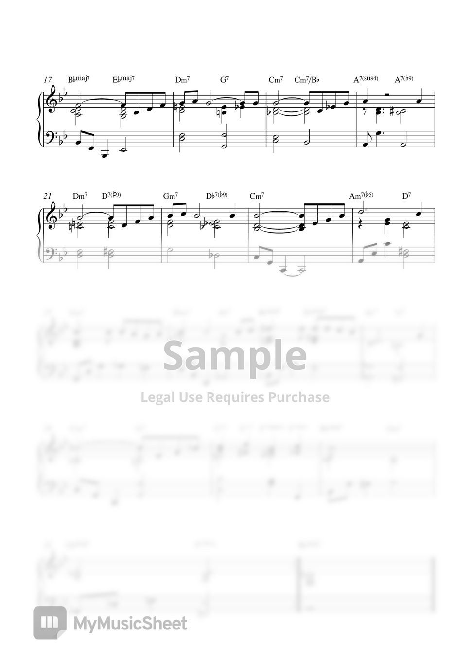 Jazz - EASY JAZZ PIANO SOLO 14곡 모음 package (REALBK.1) by 편곡 최수민