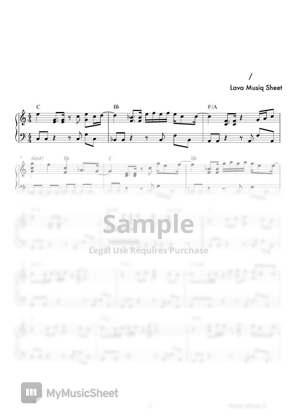 Lee Mujin - Traffic Light 楽譜 by Lava Lee Mujin - Traffic Light 楽譜 by Lava
