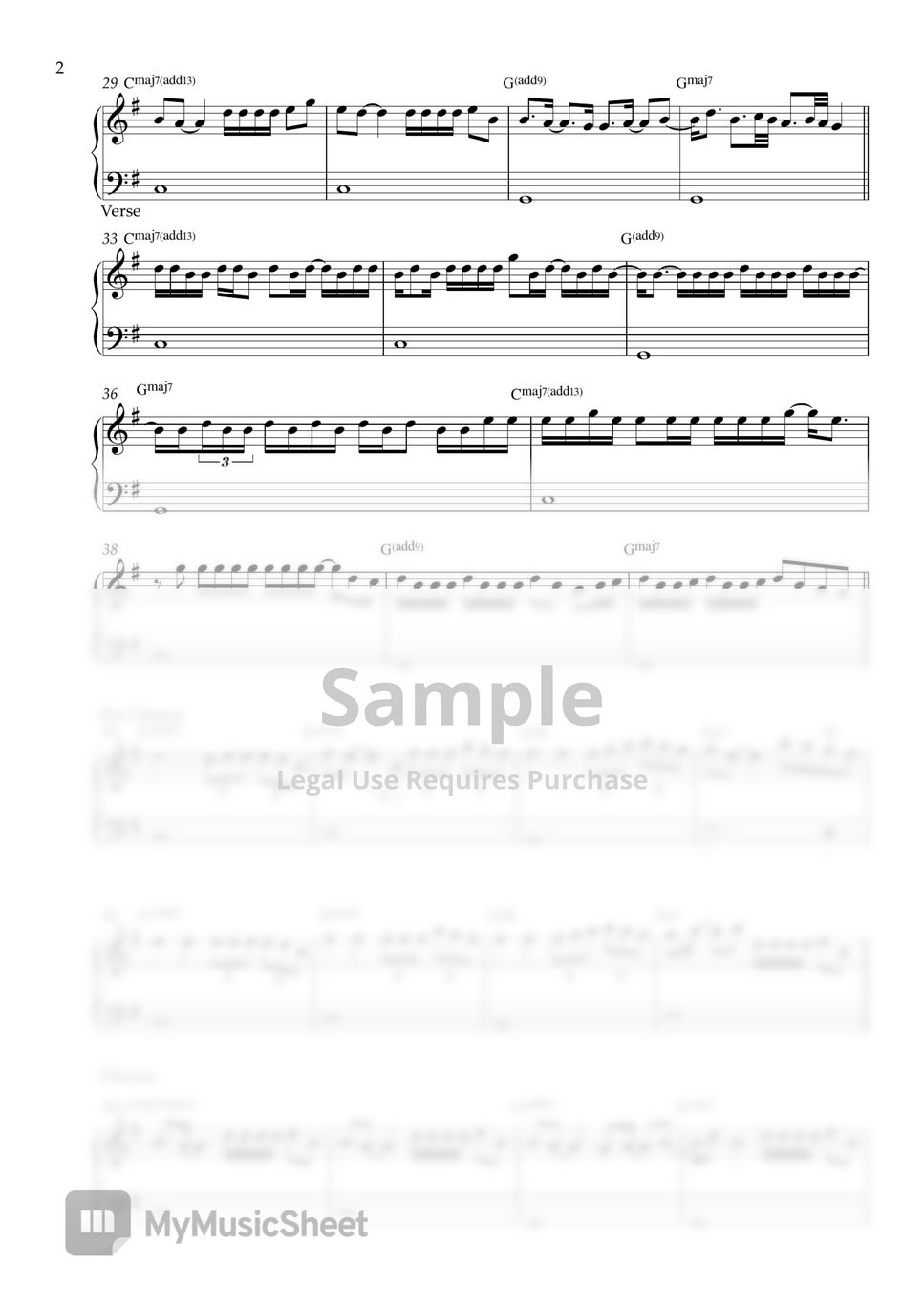 BTS - Take Two (EASY PIANO SHEET) Sheets By Pianella Piano