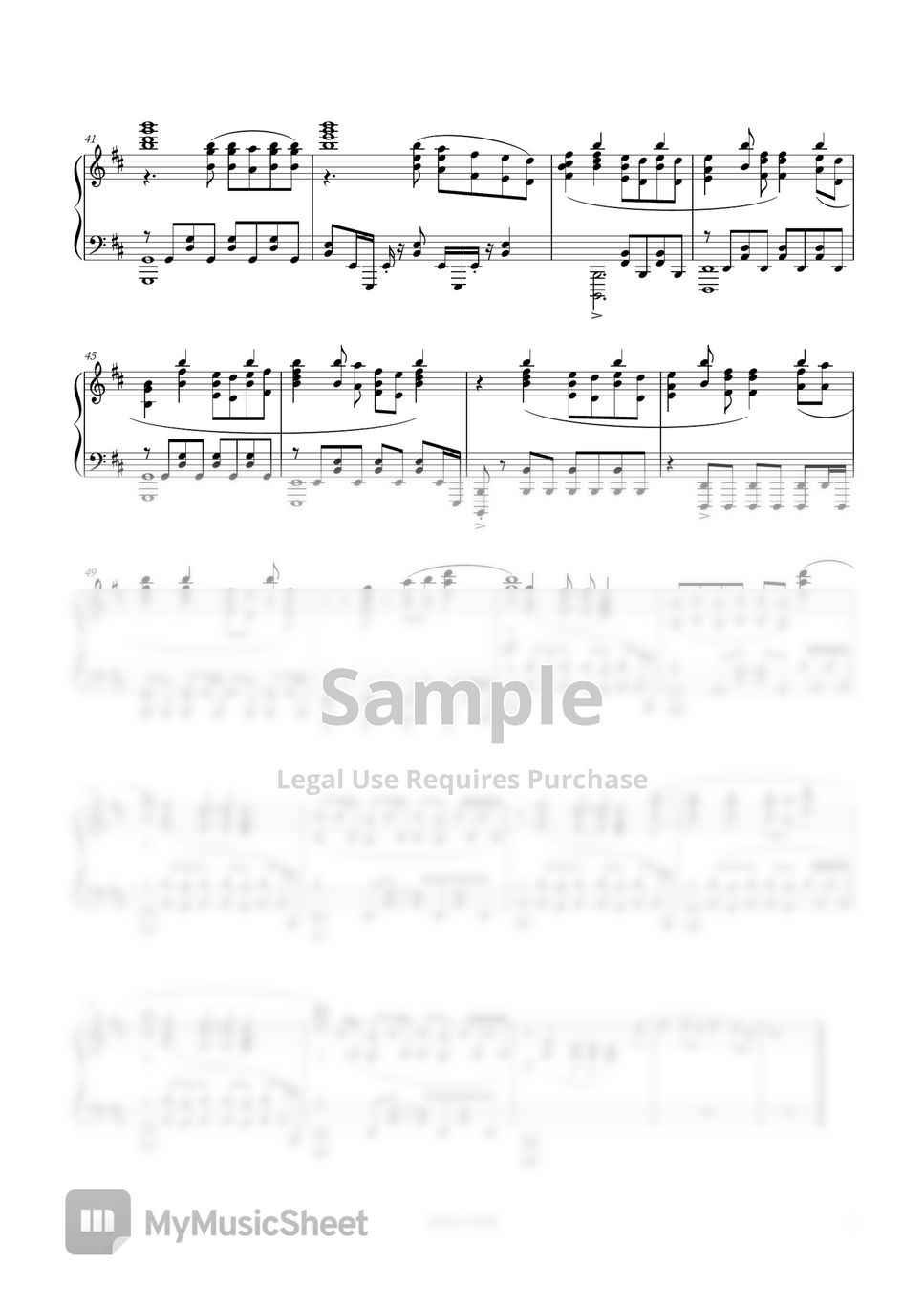 1 – mob choir Mob Psycho 100 III Opening - 1 Sheet music for Piano (Solo)