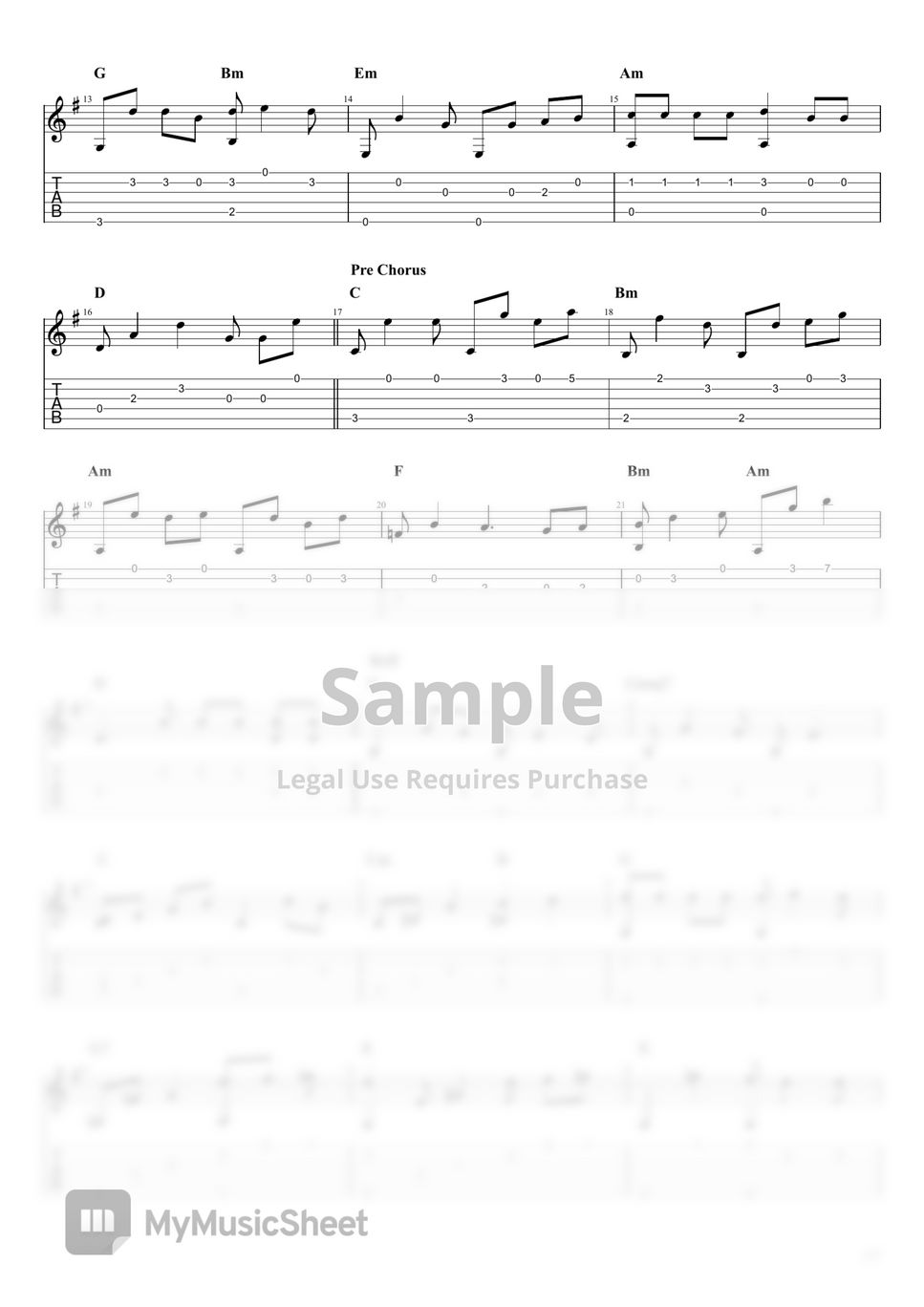 Bee Gees How Deep Is Your Love Tab 1staff By Fiqri Gusfa