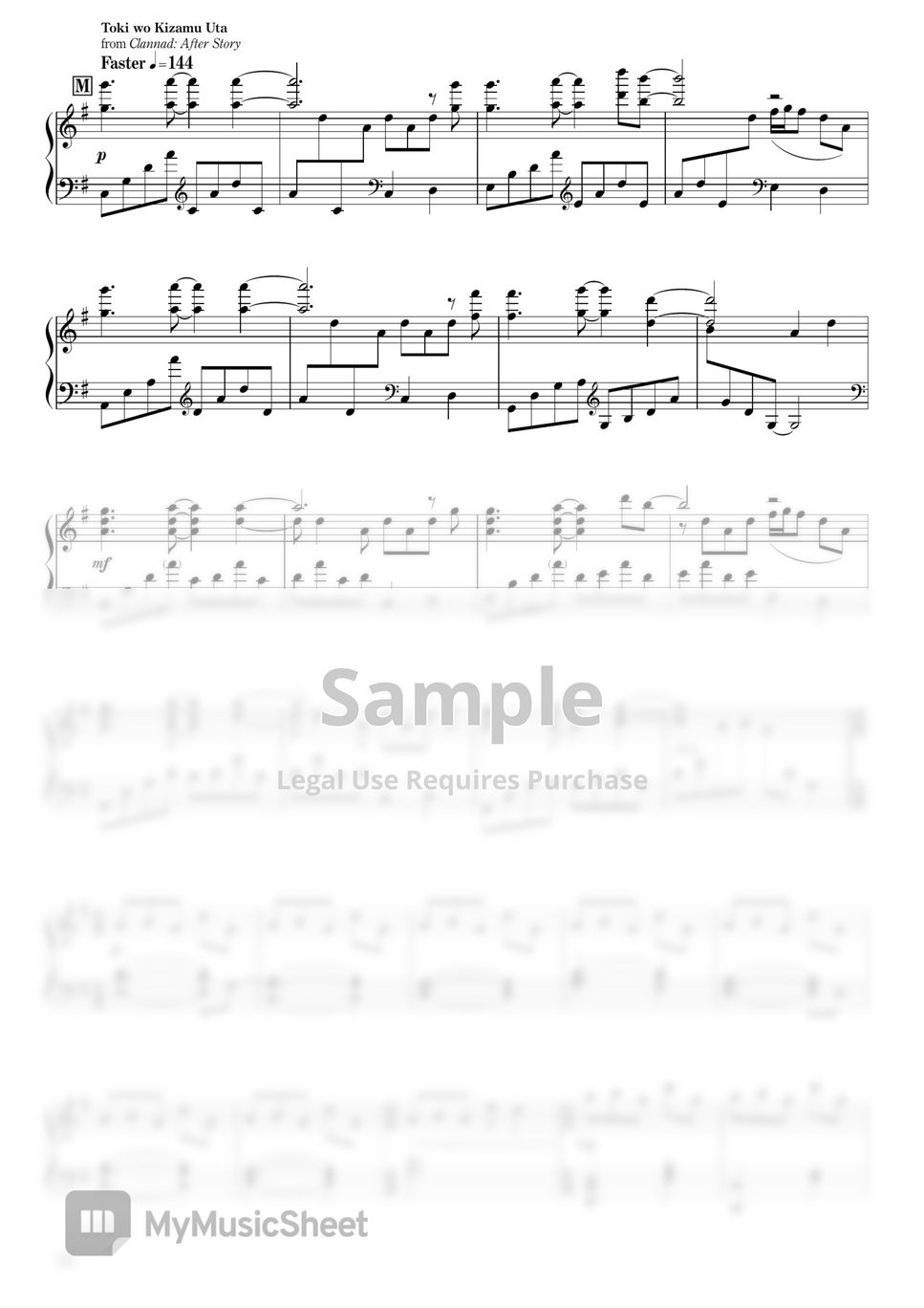 Clannad After Story Sheet Music Downloads at