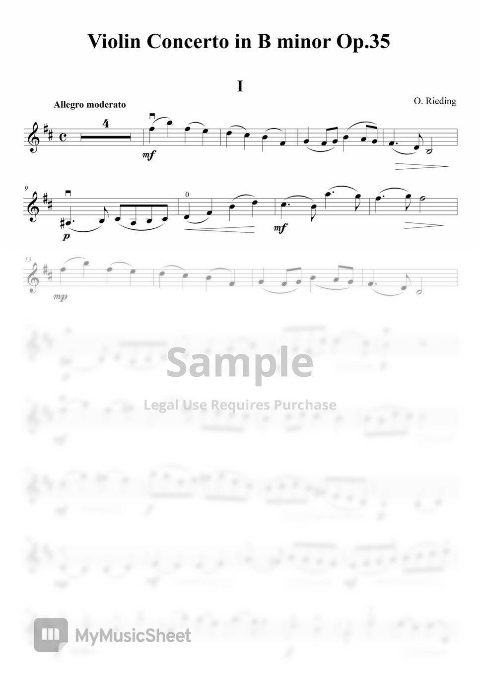 O.Rieding - Violin Concerto Op.35-1악장 (MR포함) by Lee