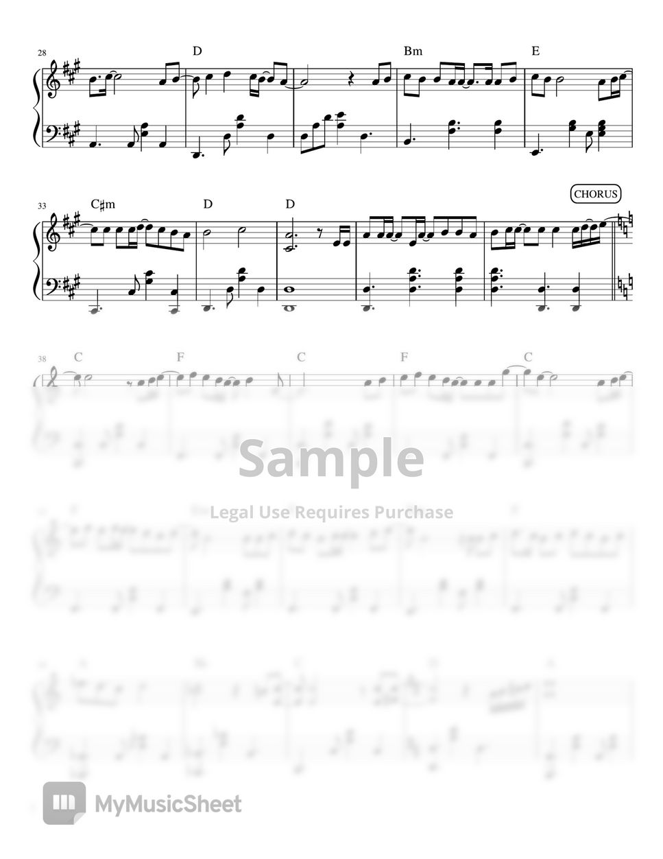 Eraserheads - Ligaya (piano sheet music) by Mel's Music Corner