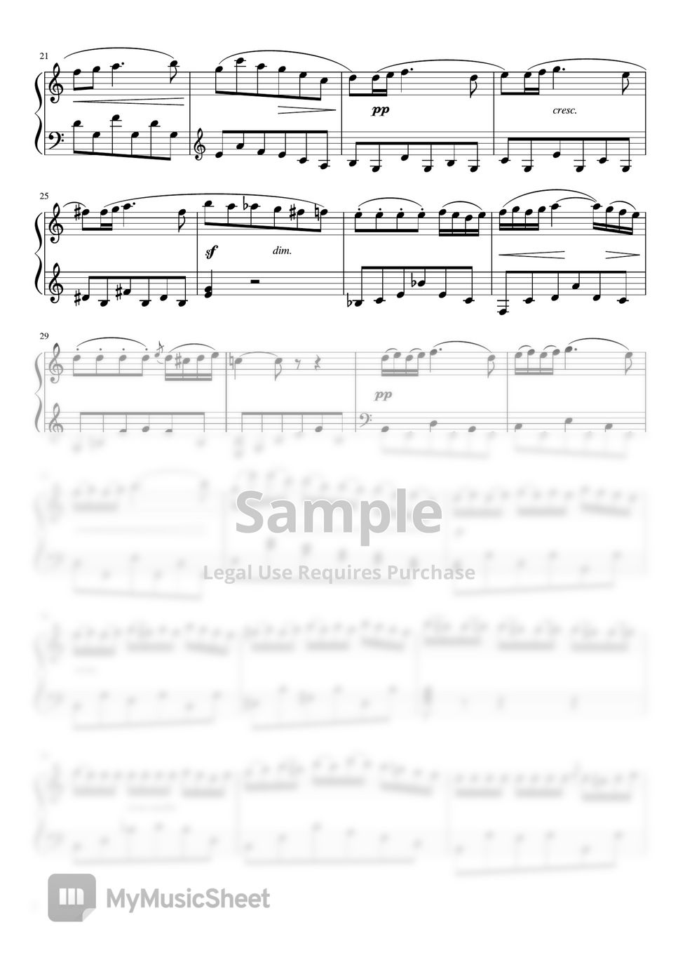 G.Bizet - "Minuet"(Em)(L'ArlésienneSuite No. 2) (pianosolo/Intermediate) by pfkaori