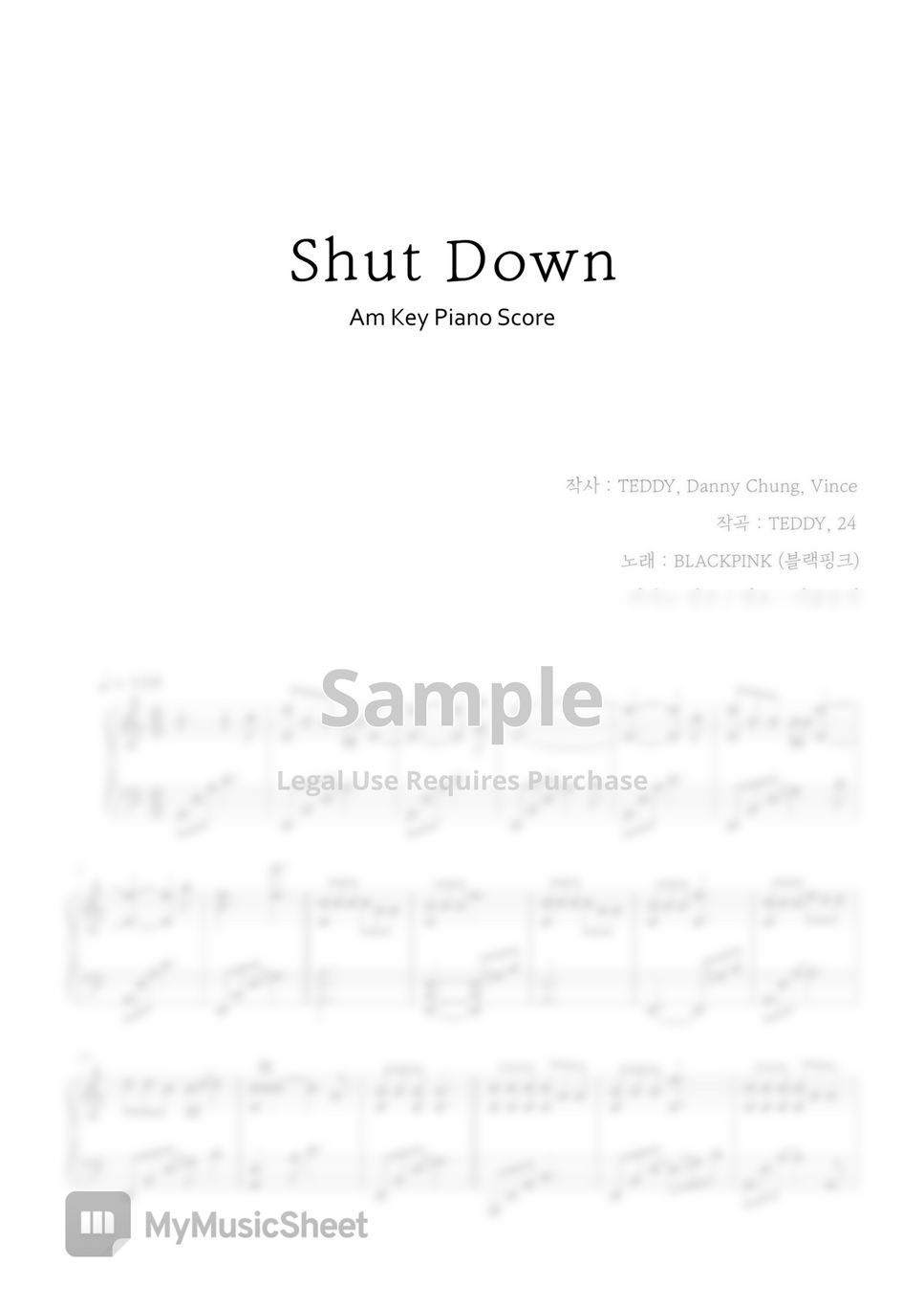 BLACKPINK - Shut Down (Easy Key) by IRUM MUSIC