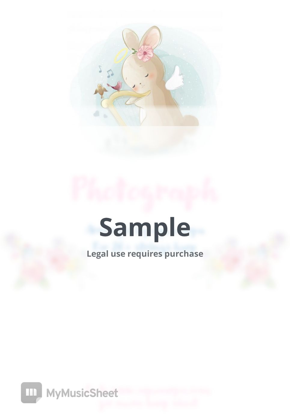 Ed Sheeran [Harp豎琴] Photograph Sheets by aquaarpa