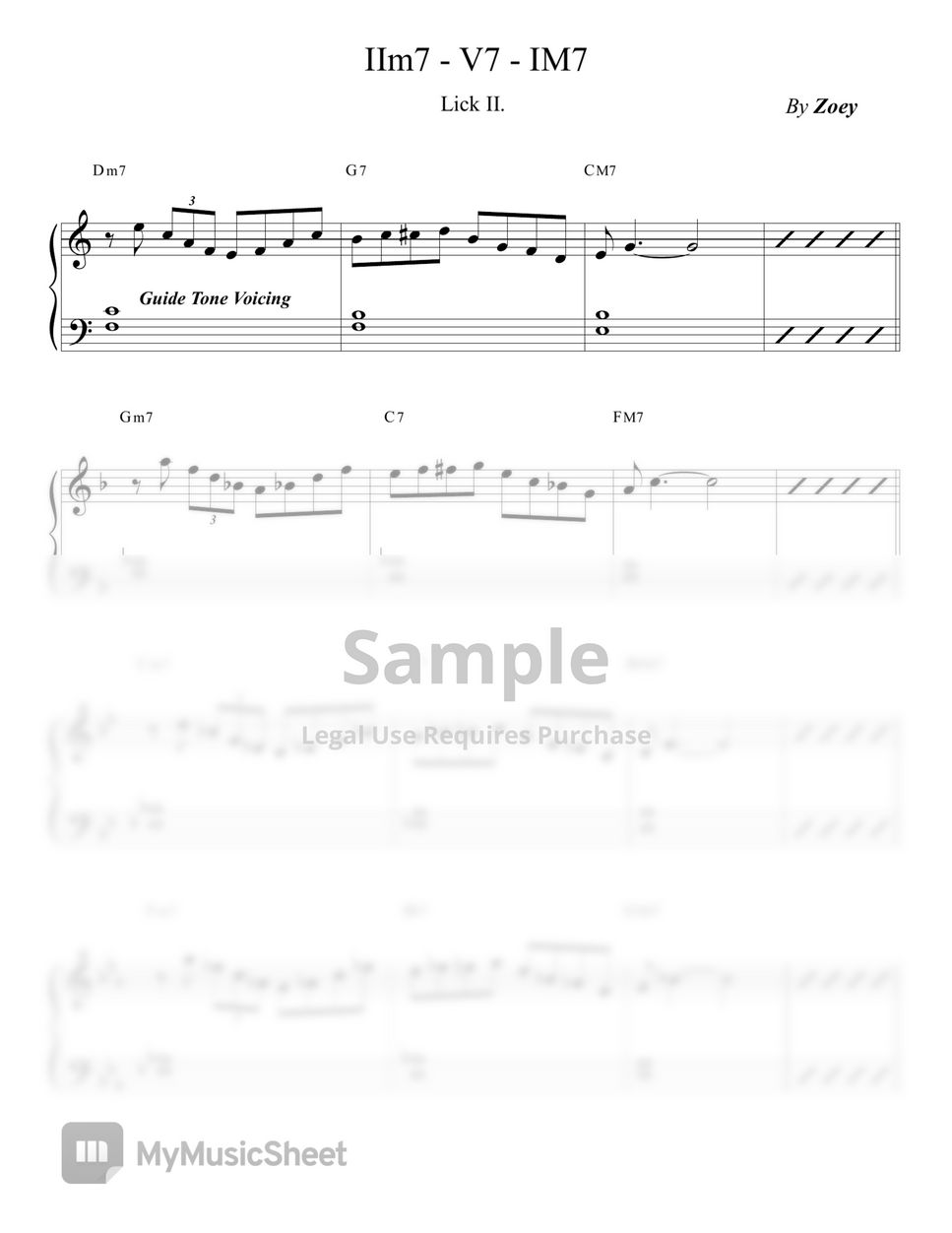 Zoey 2 5 1 lick ii 12 keys by zoey