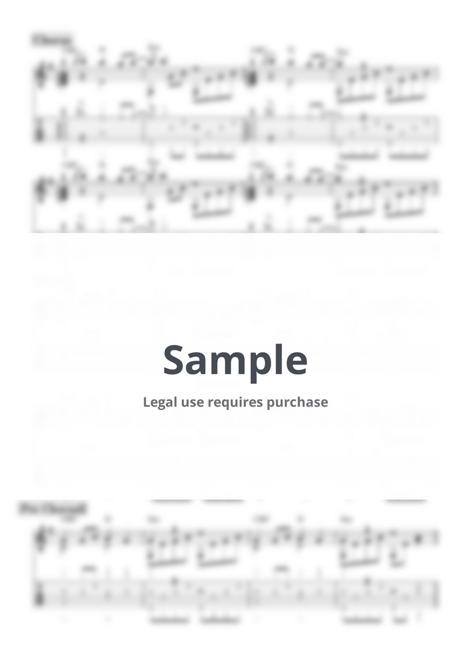 Lana Del Rey Say Yes To Heaven (Fingerstyle) Tab + 1staff by Yuta Ueno