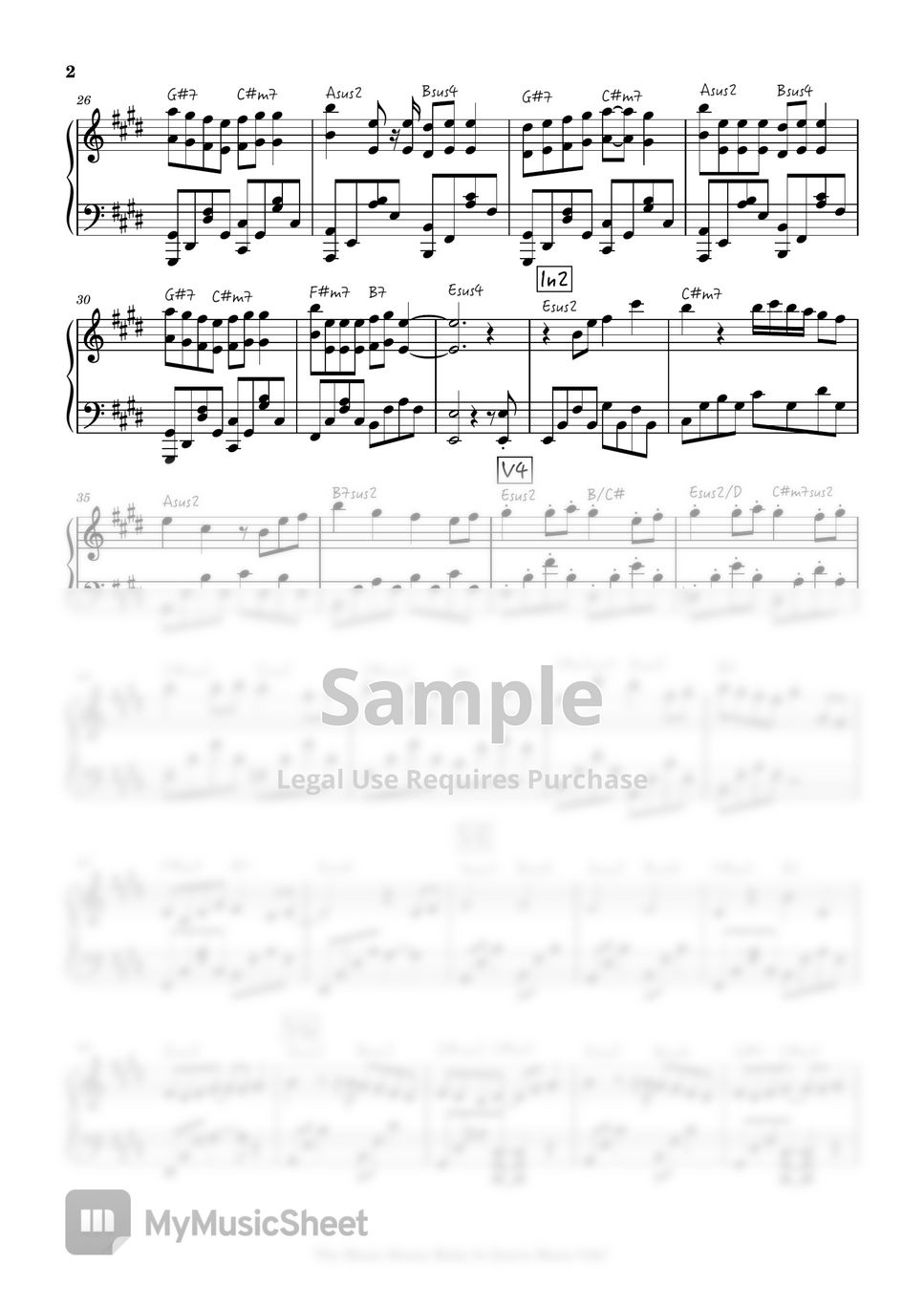 Aimer Chiisana Hoshi no Melody 小さな星のメロディー (Midnight Sun) Sheets by