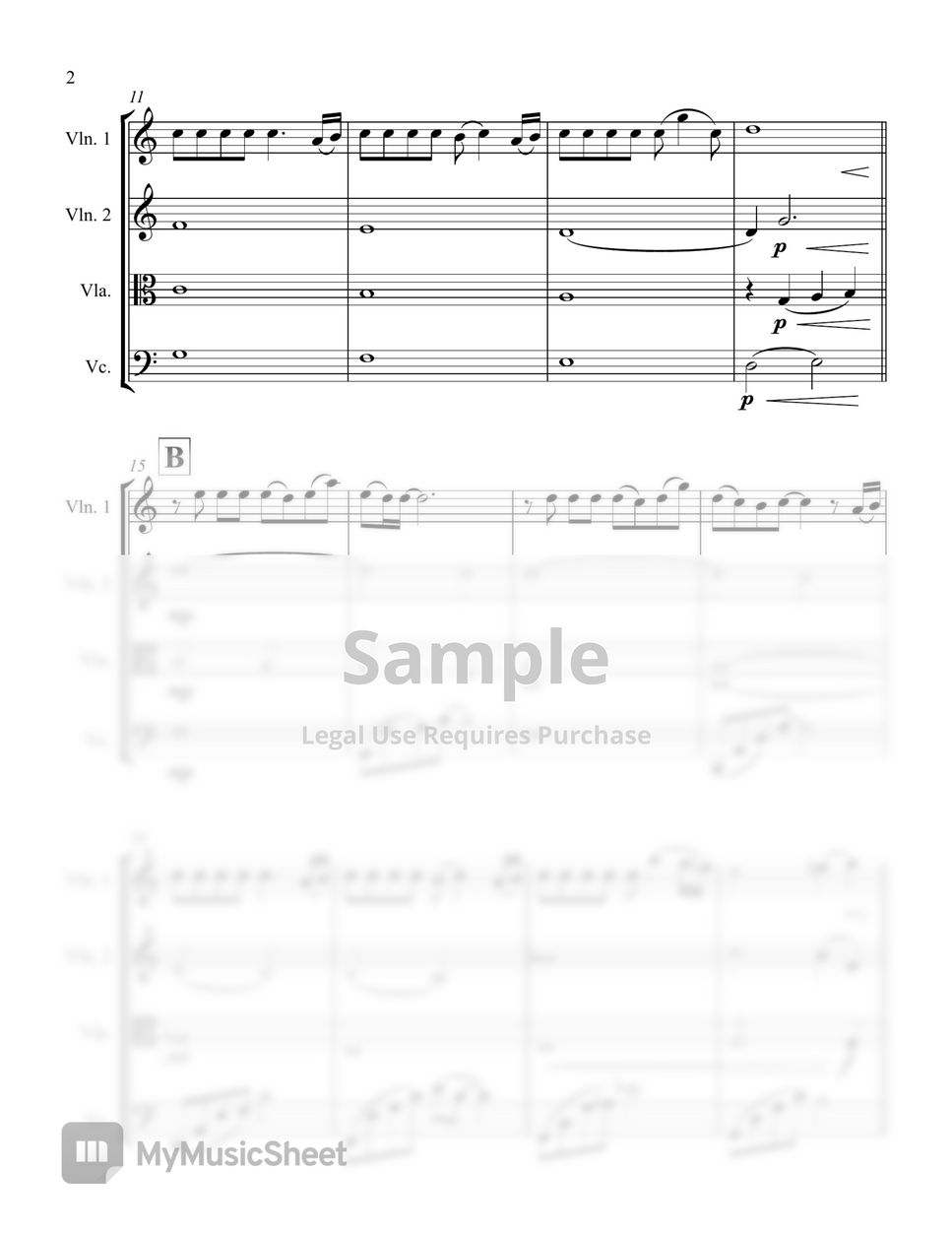 Spirited Away One Summer's Day for String Quartet Sheets by Hai Mai