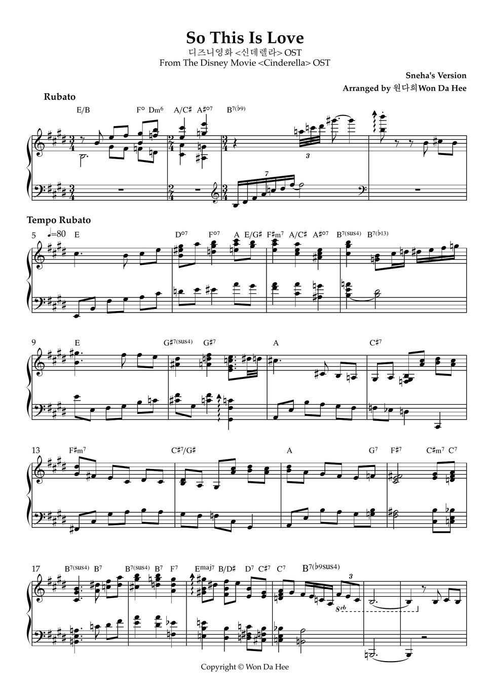 Cinderella ost so this is love sheets by won da hee