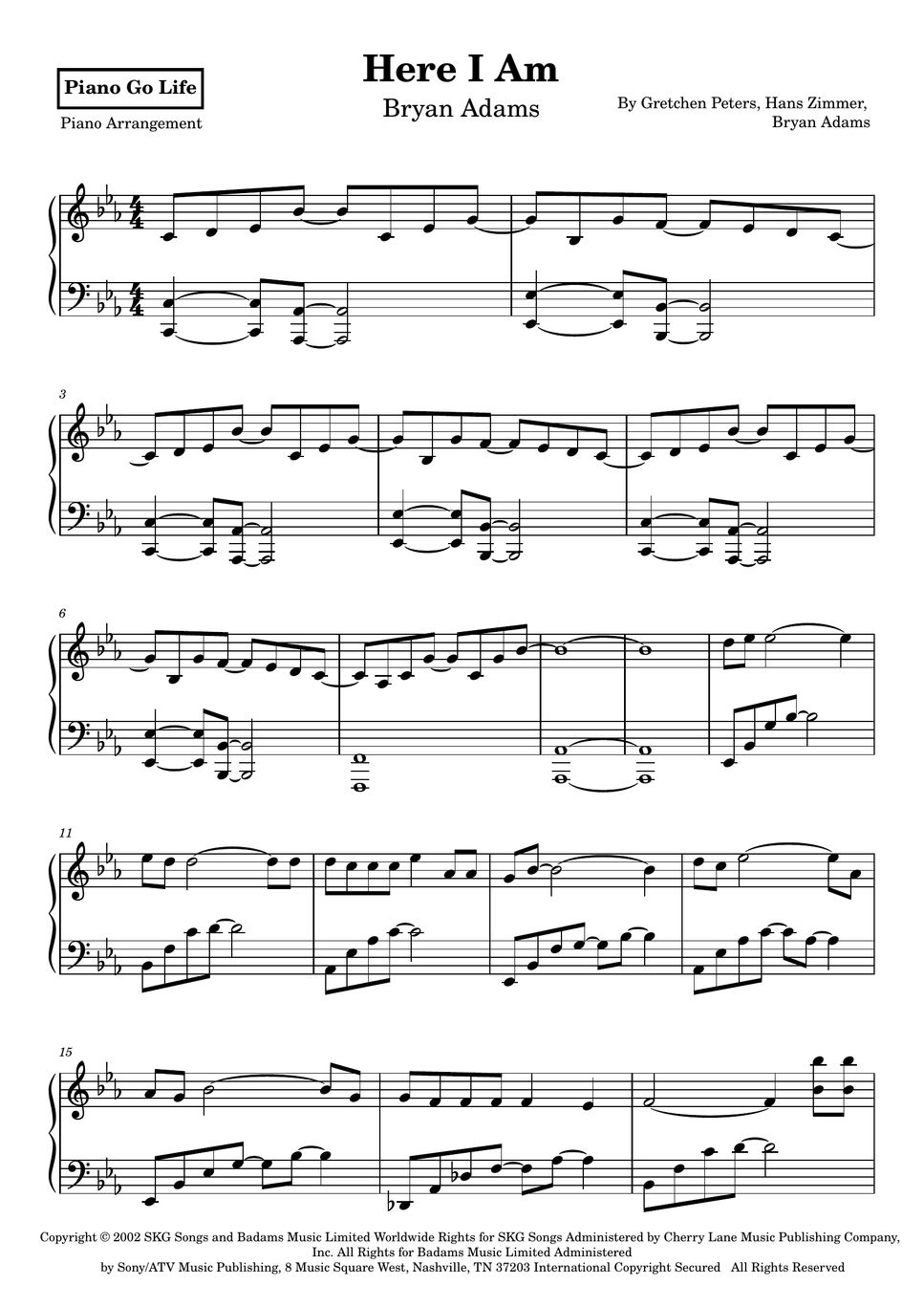 Bryan adams here i am spirit stallion of the cimarron sheet by