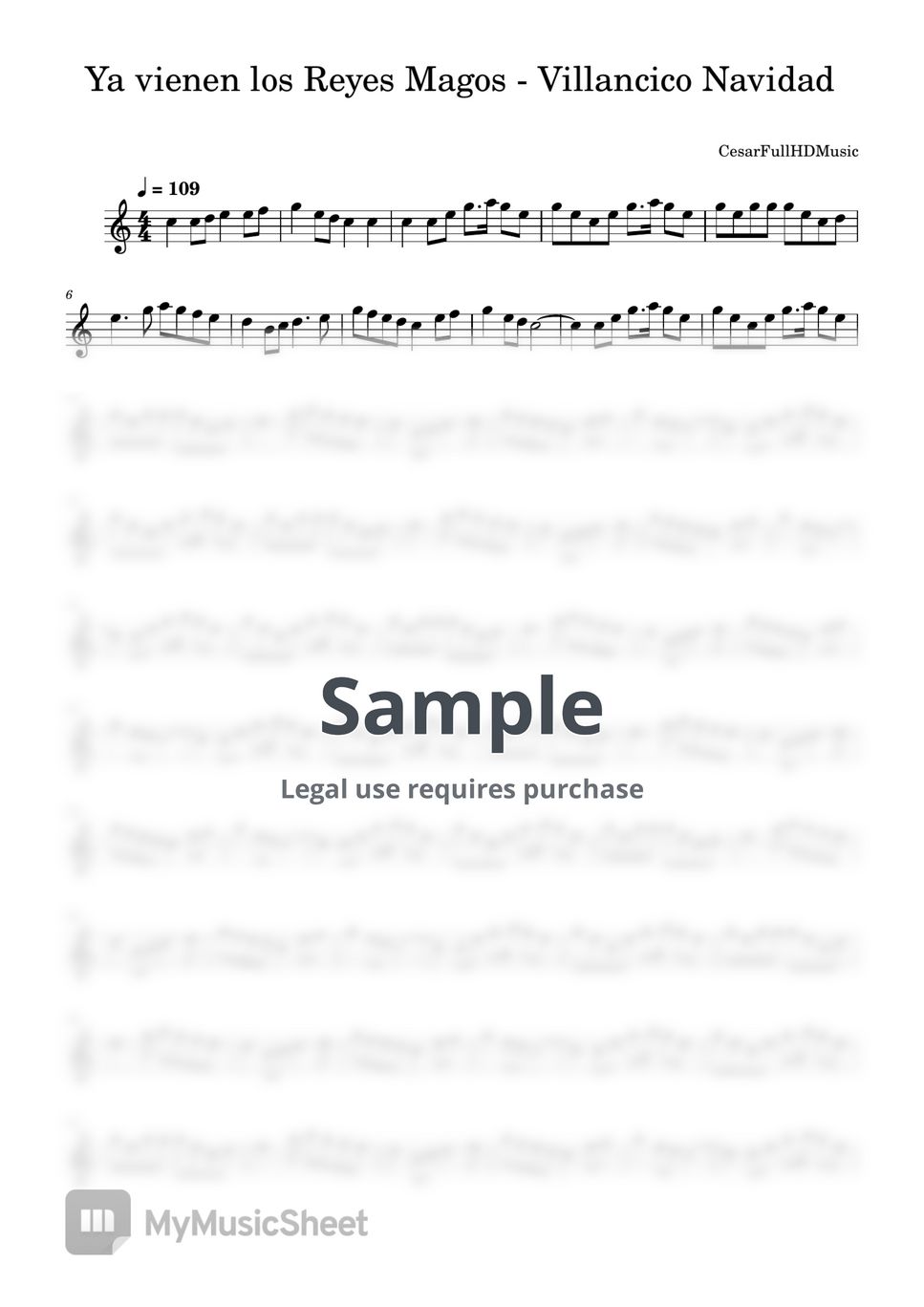 Ya vienen los Reyes Magos Sheets